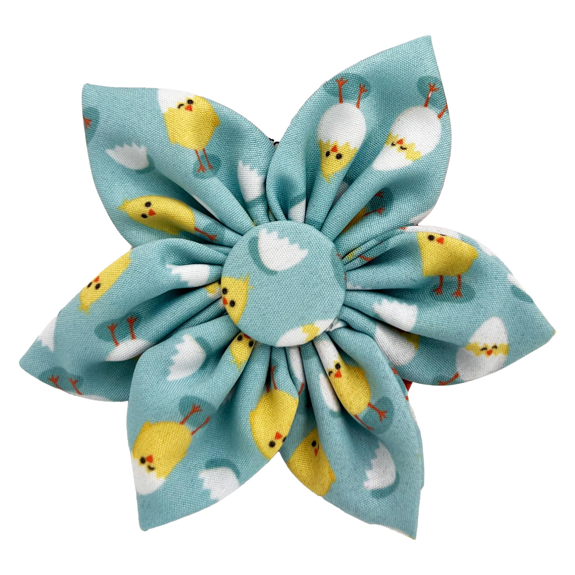 Huxley & Kent Pet Pinwheel - Chicks & Eggs (Small) - Easter Spring Collar Accessory For Dogs/Cats - Bow Collar Attachment - Cute