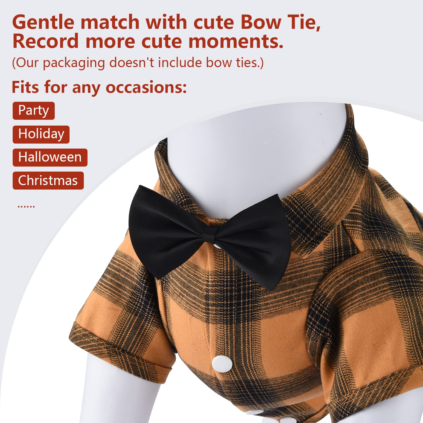 Koneseve Dog Shirt Plaid Dog Clothes For Small Dogs Boy Girl Cat Clothes Soft Puppy Outfit Adorable Pet T-Shirts Kitten Grid Costume Apparel Thanksgiving Christmas Clothing ( Yellow; Xl/Extra Large )