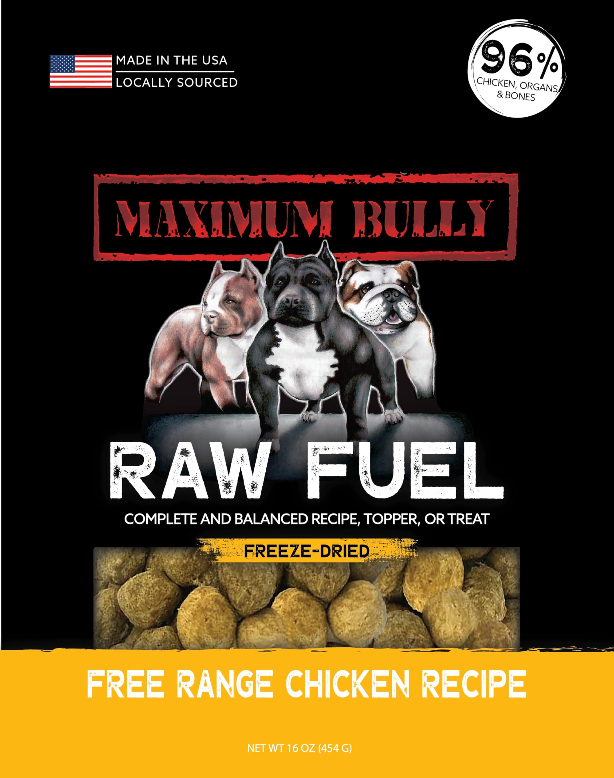 RAW Fuel by Maximum Bully Freeze Dried Chicken (16OZ)
