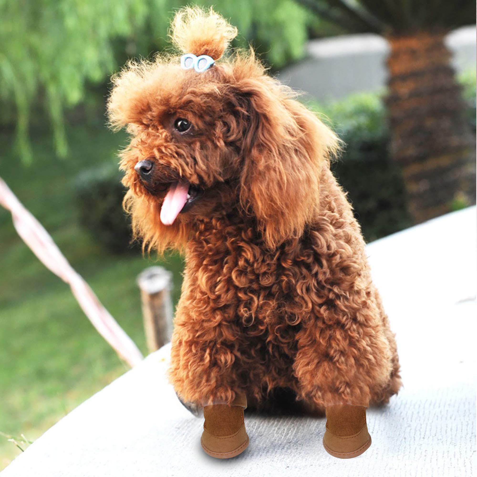 Dog Boots Paw Protector, Anti-Slip Dog Shoes,Dog Australia Boots Pet Antiskid Shoes Winter Warm Skidproof Sneakers, For Small Do