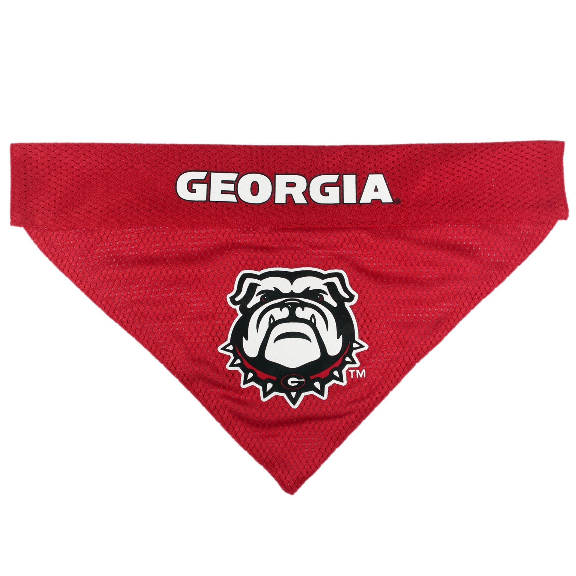 Pets First Collegiate Pet Accessories, Reversible Bandana, Georgia Bulldogs Size Xx-Large