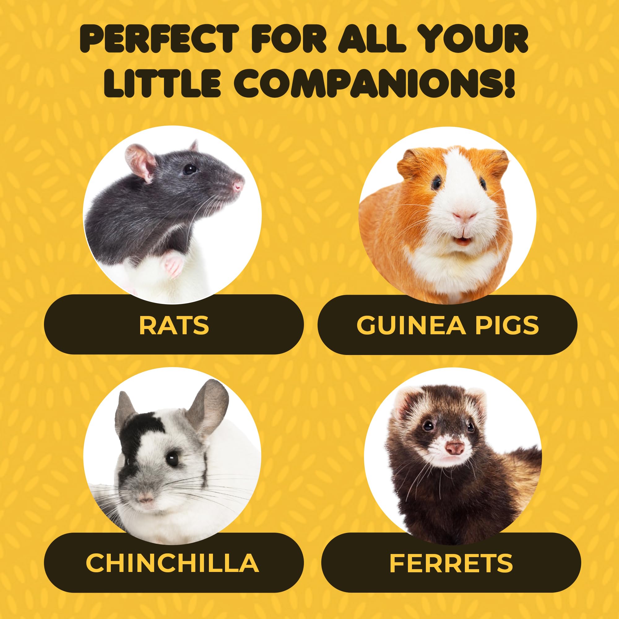 Sungrow Cage Hanging Rabbit Chew Toy, Handwoven Space-Saving Enclosure Accessory, Wooden Discs, Loofah Slices, Grass Ball & Comp