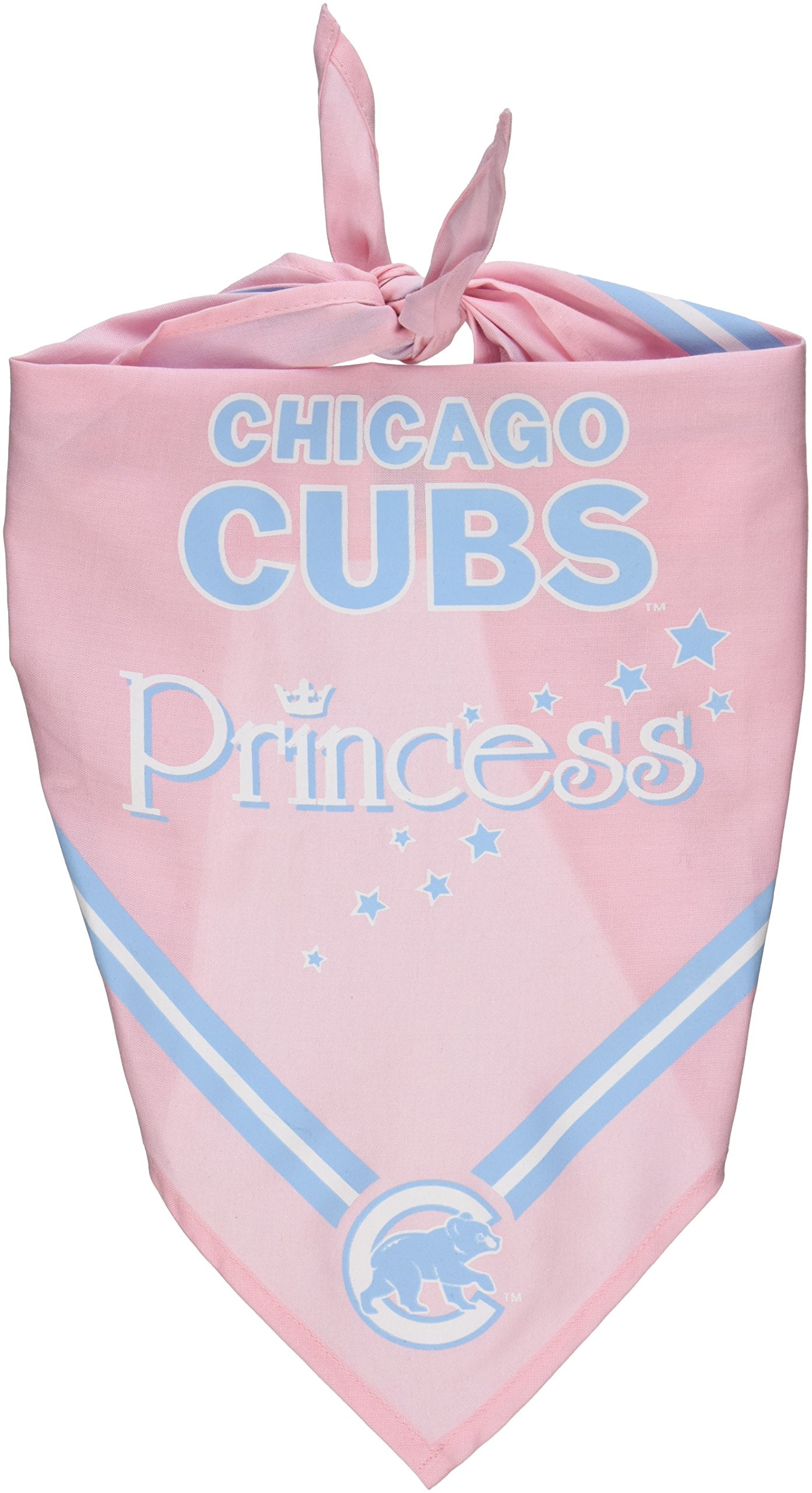 Sporty K9 Mlb Chicago Cubs Pink Dog Bandana, Large