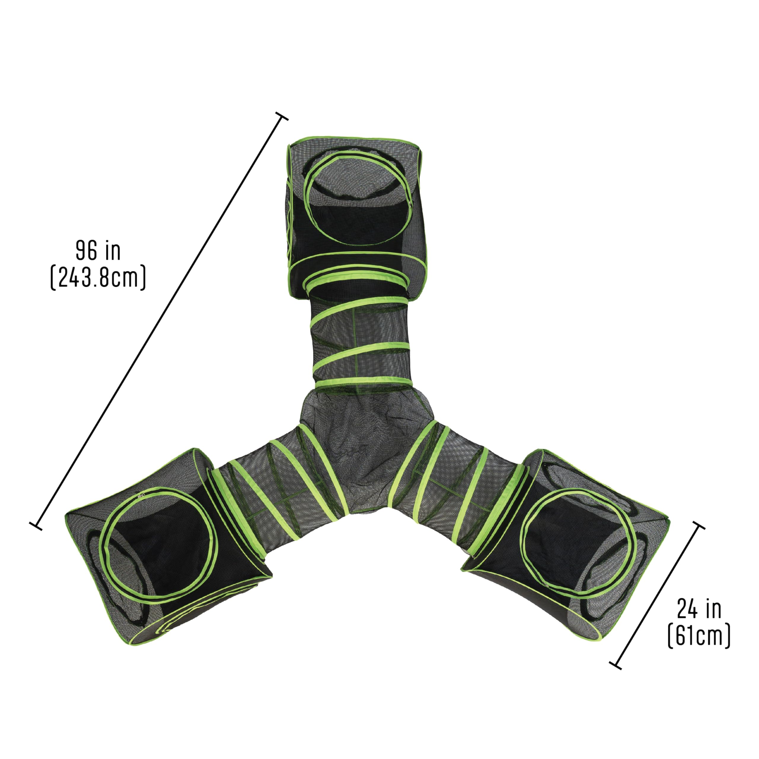 Kitty City Large Outdoor 3-Way Play Tunnel