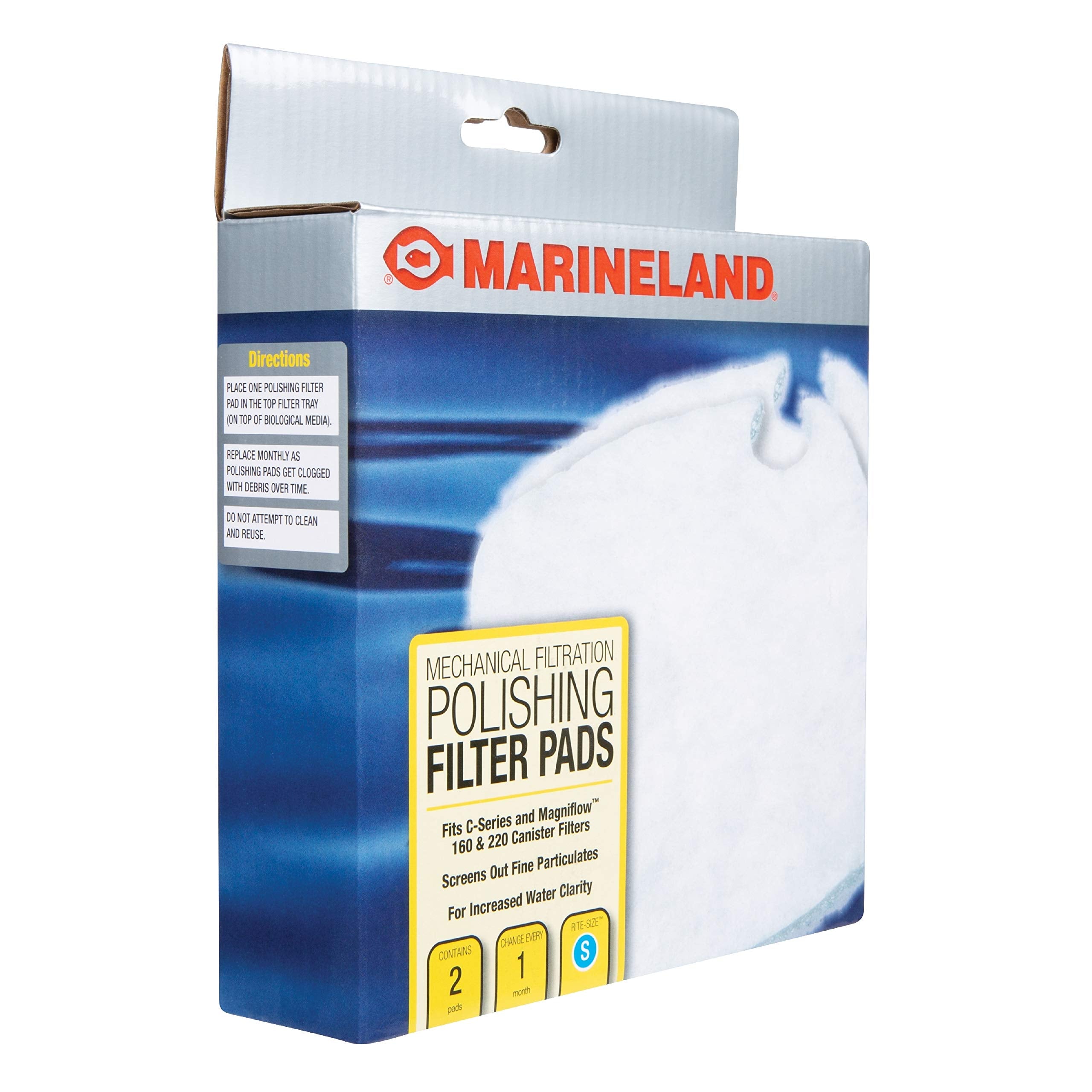 Marineland Polishing Filter Pads, Mechanical Filtration For Canister Filters