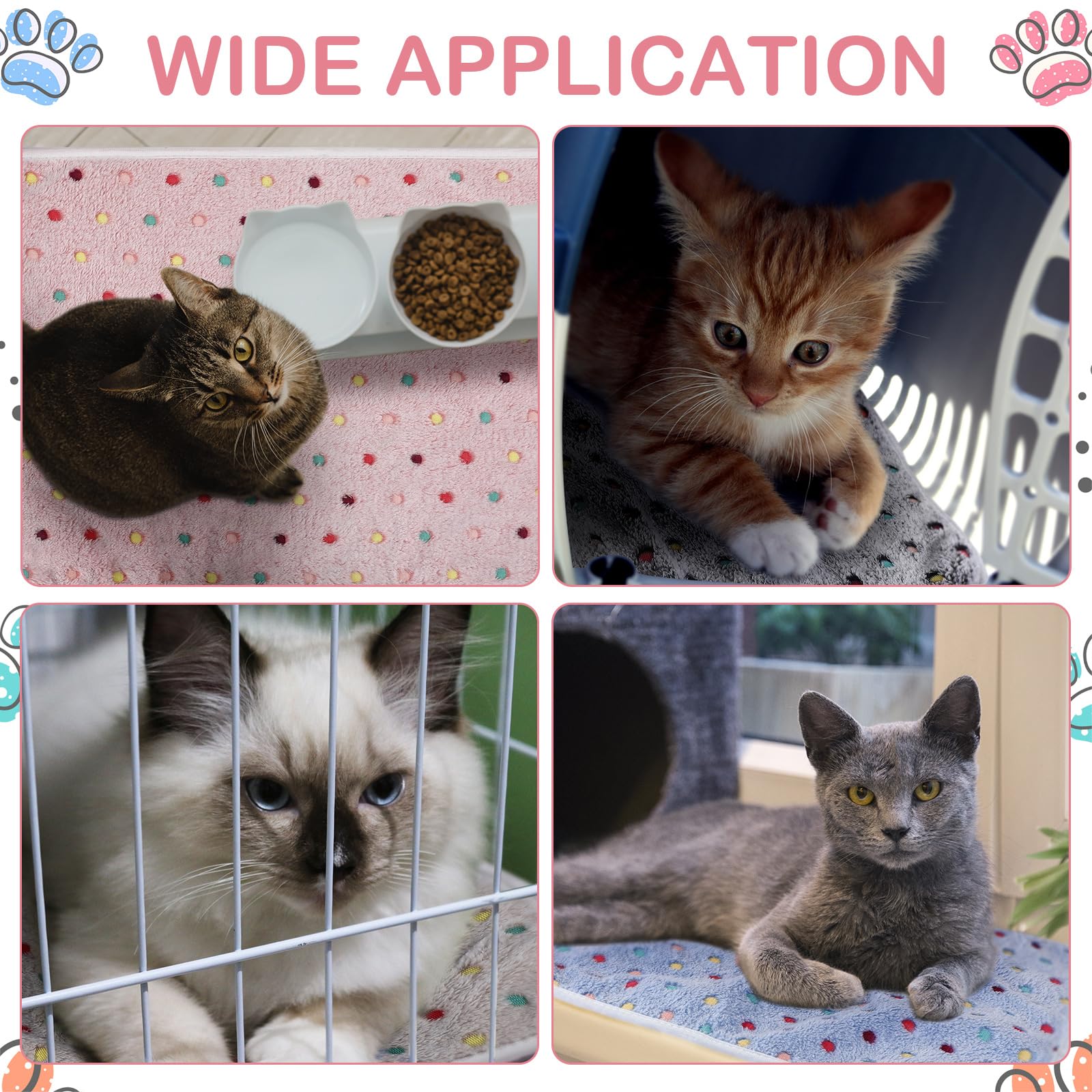 Tudomro 8 Pcs Guinea Pig Bedding Cage Liners Bulk Waterproof Blankets Small Animal Flannel Throw Bedding Absorbent Reusable Pet