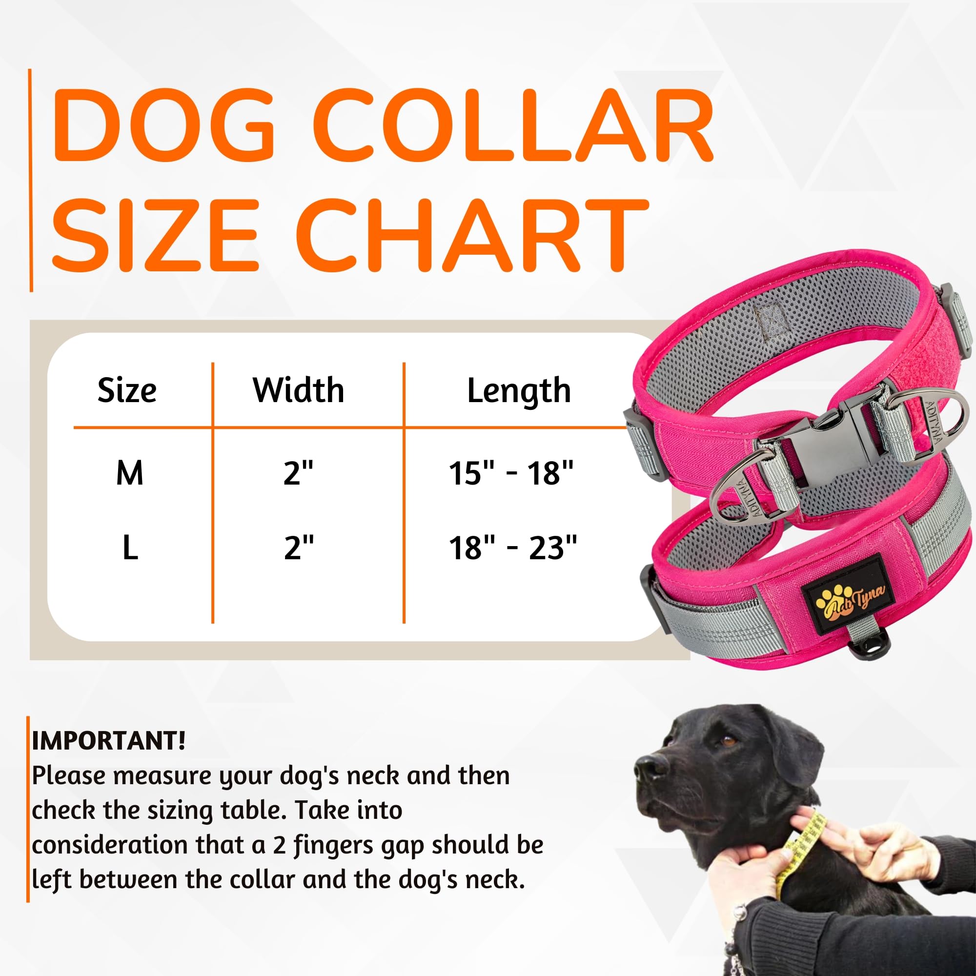Durable 2-Inch Adjustable Dog Collar For Large Dogs - Reflective, Heavy-Duty Metal Buckle, Comfortable Mesh Lining, Includes Us