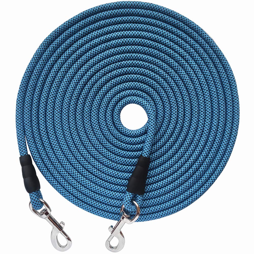 Yucforen Check Cord/Tie Out Long Rope Leash For Dog Training 15Ft 20Ft 26Ft 40Ft 60Ft 75Ft Obedience Recall Training Agility Lea