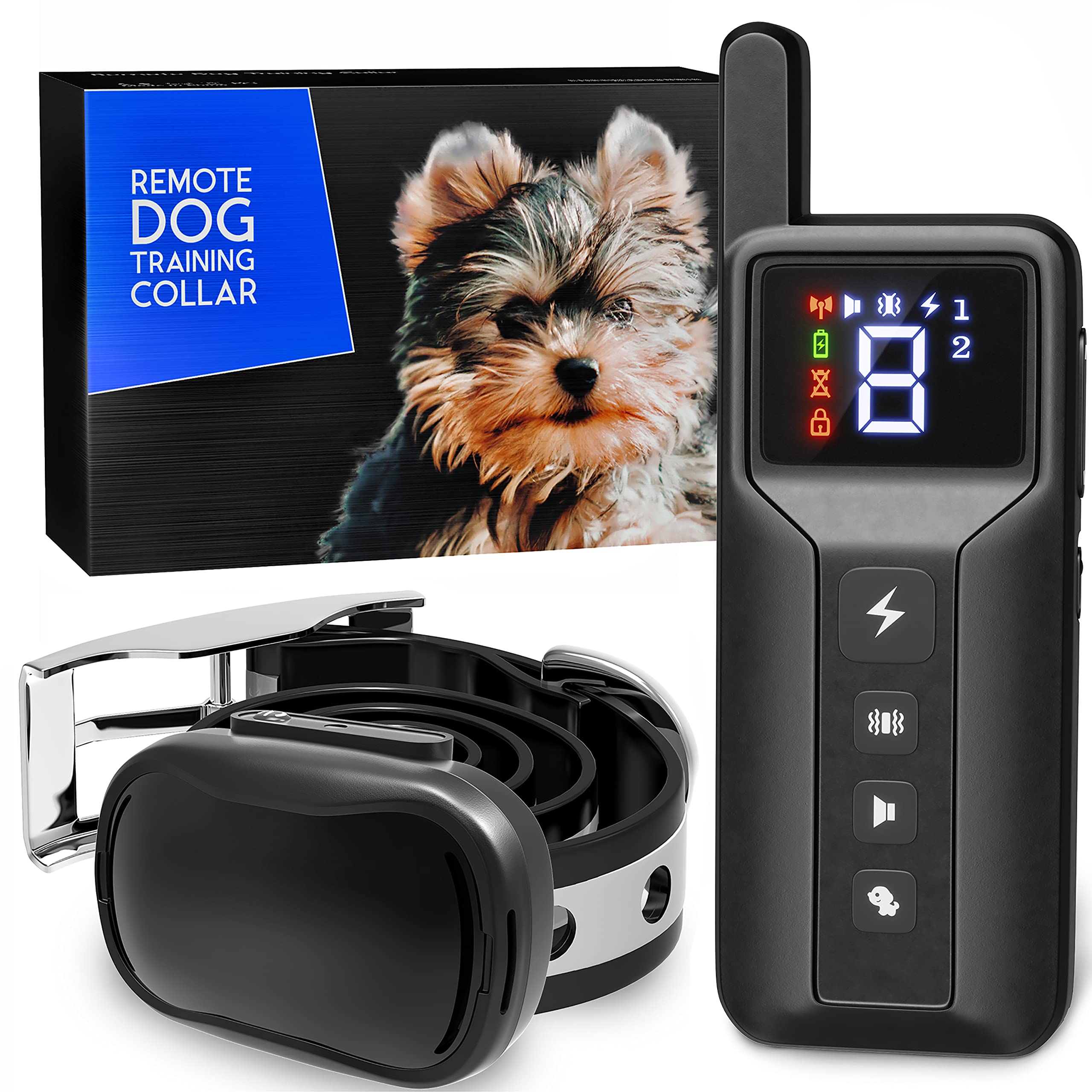 Extra Small Size Dog Training Collar With Remote For Small Dogs 5-15Lbs And Puppies With Shock - Waterproof And 1000 Ft Range