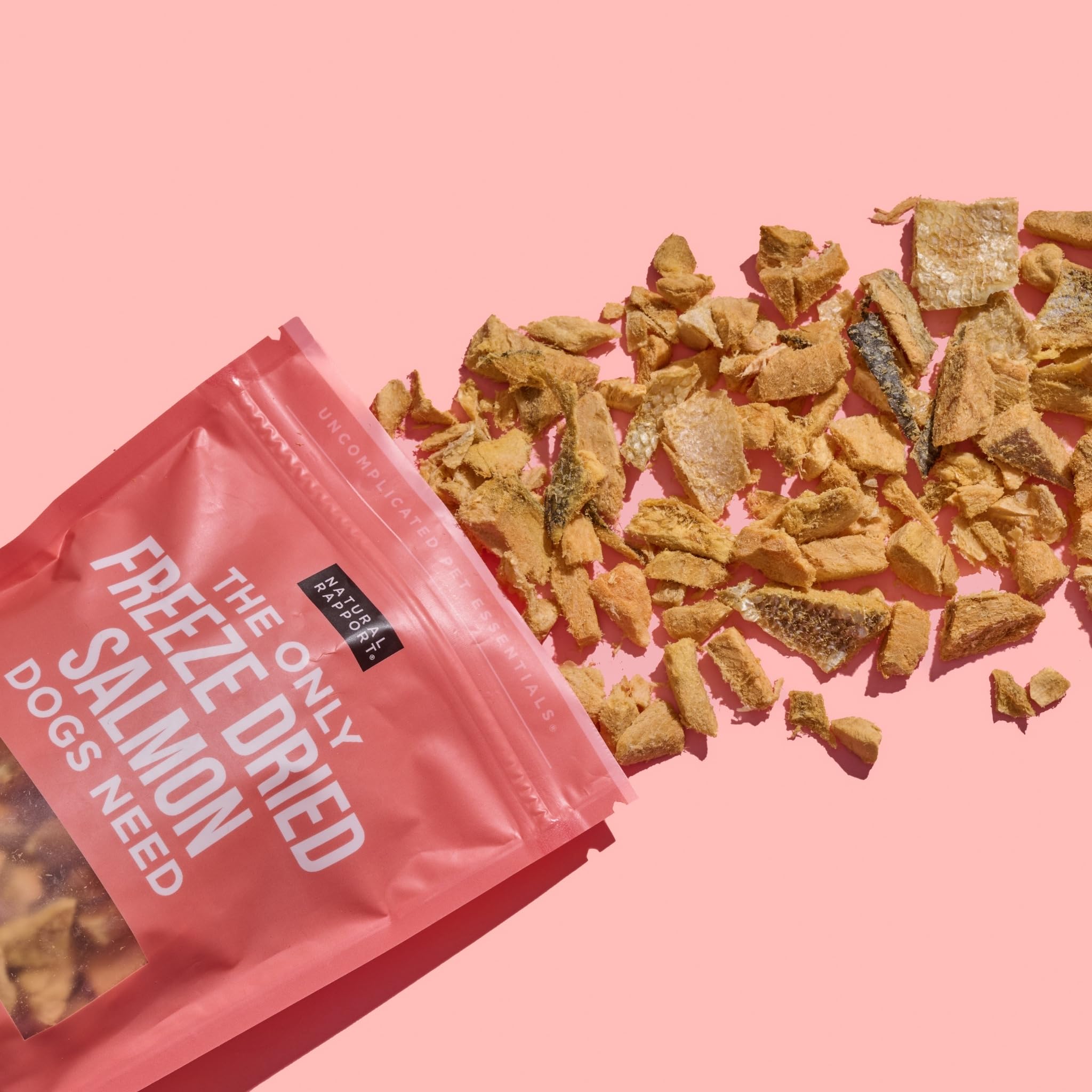 Natural Rapport Salmon Dog Treats - The Only Freeze Dried Salmon Dogs Need - All Natural Dog Treats for Small and Large Dogs (3