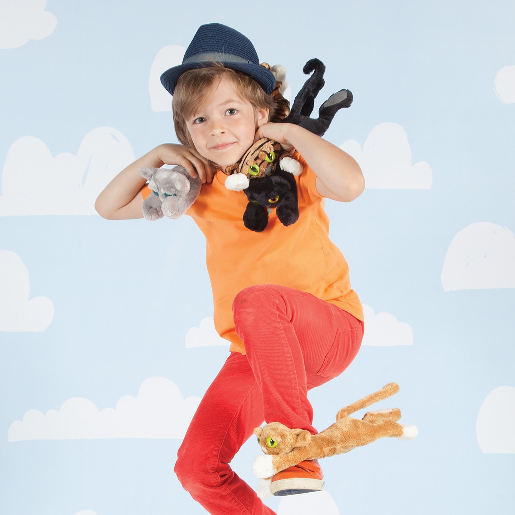 Manhattan Toy Lanky Cats Ziggy Black Cat Stuffed Animal 14 Inch