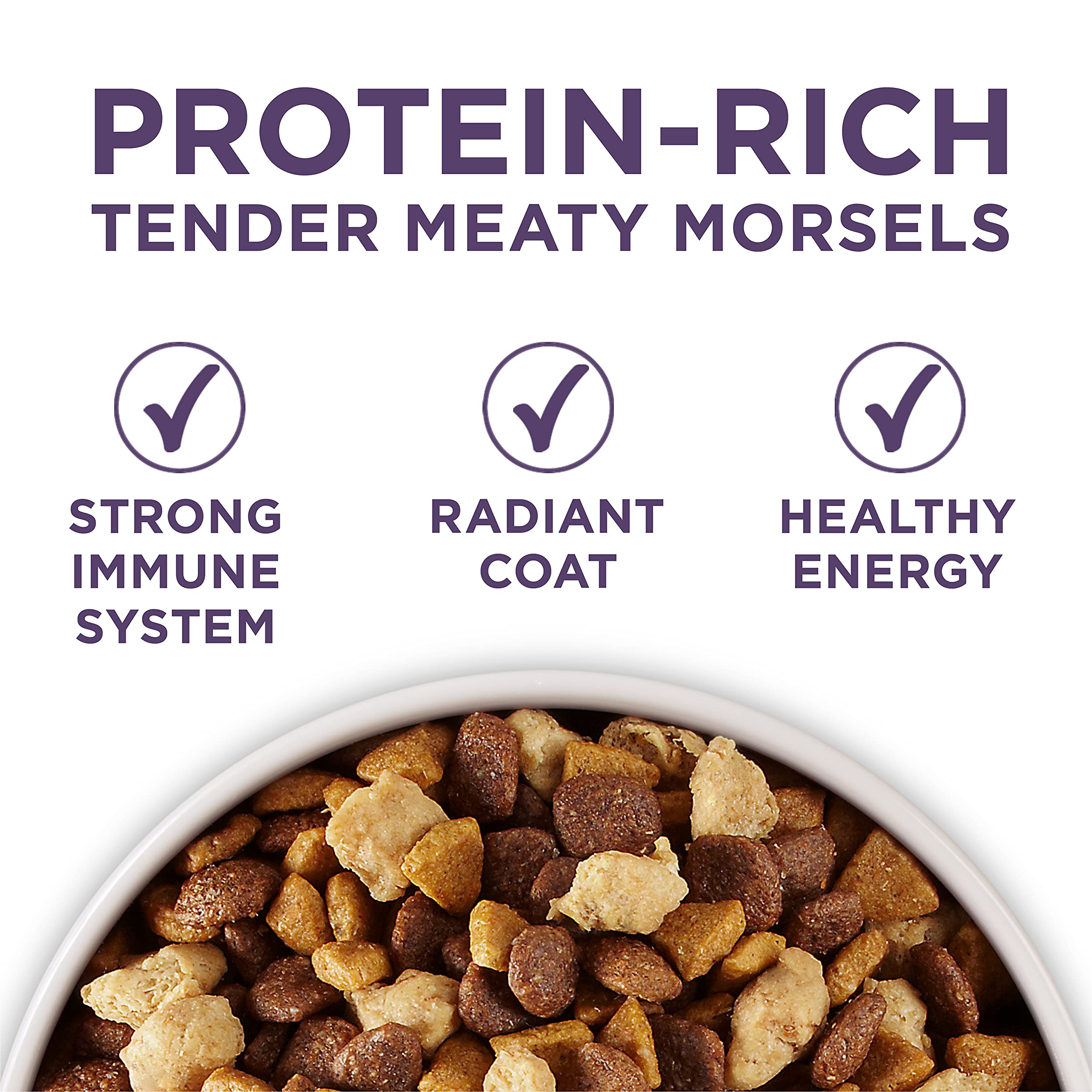 Purina ONE High Protein Dry Senior Dog Food Plus Vibrant Maturity Adult 7 Plus Formula - 8 lb. Bag