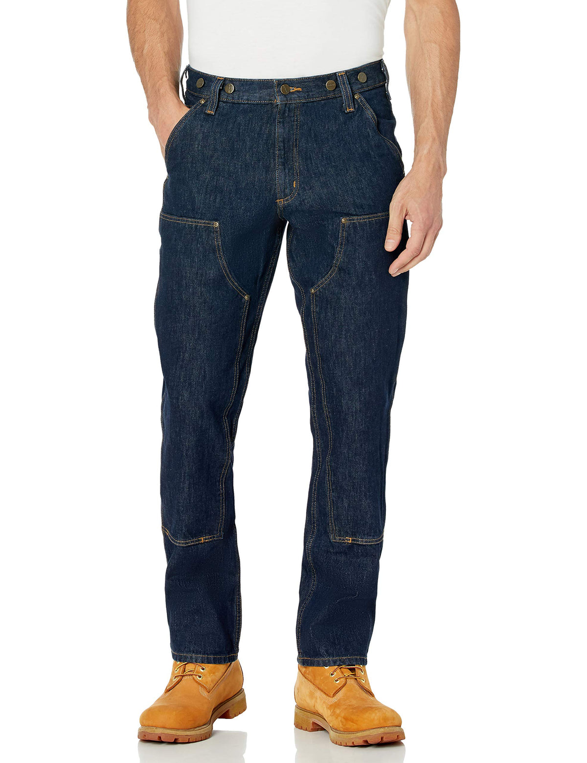 Carhartt Mens Rugged Flex Relaxed Fit Heavyweight Double-Front Utility Logger Jean, Freight, 31 X 32