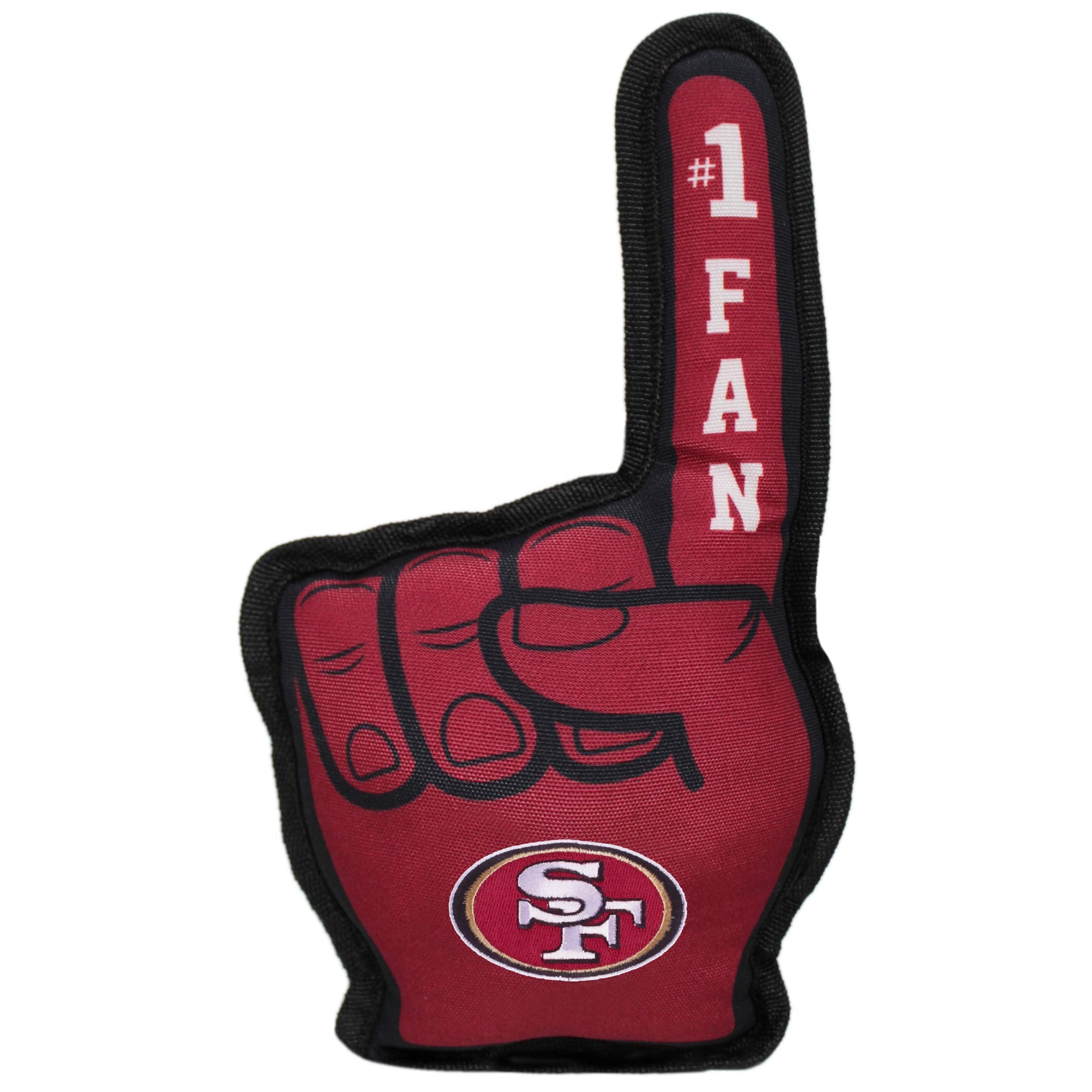 Nfl San Francisco 49Ers #1 Fan Toy For Dogs & Cats. Best Tough Pet Toy With Inner Squeaker