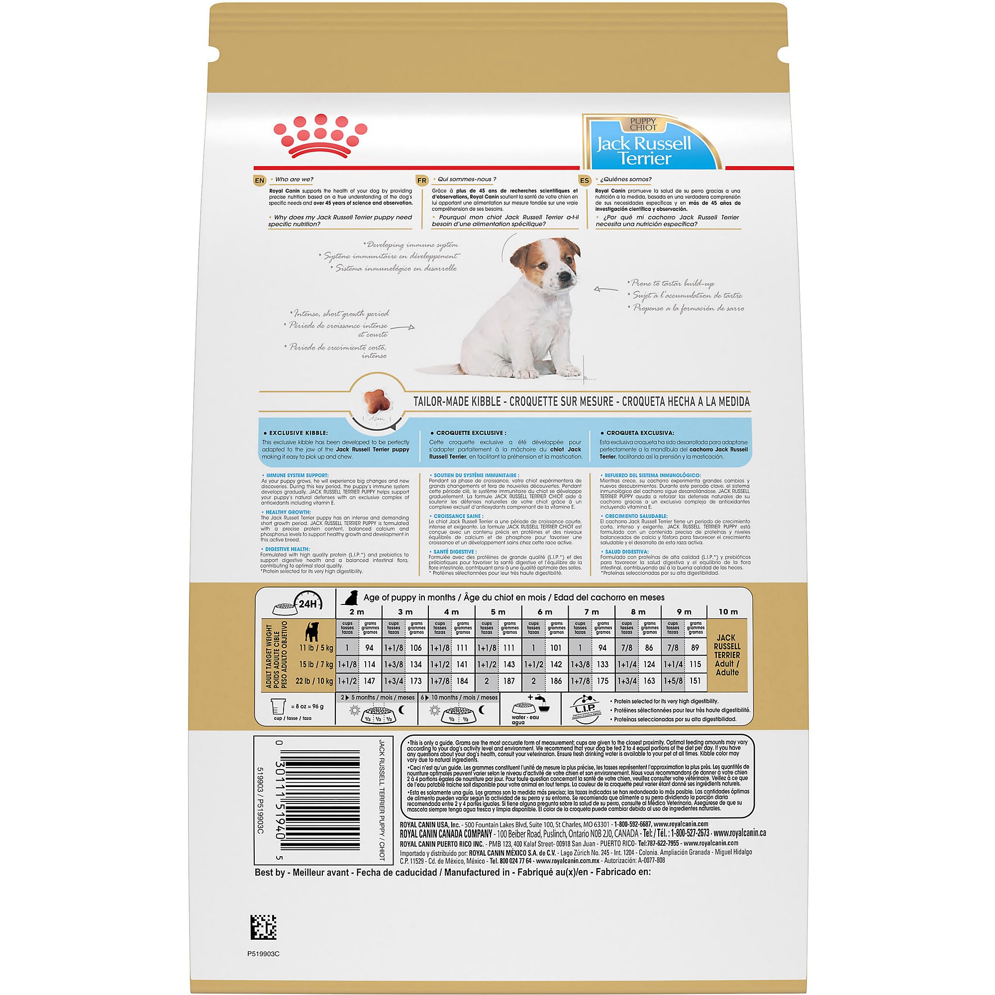 Royal Canin Breed Health Nutrition Jack Russell Terrier Puppy Dry Dog Food, 3 lb Bag