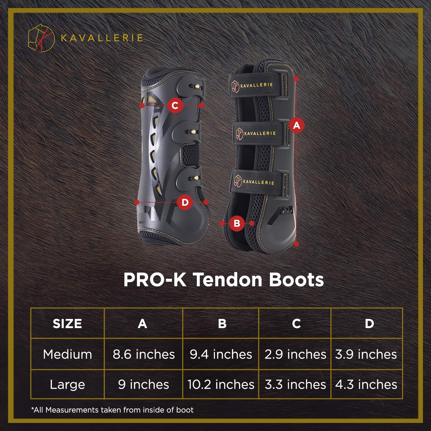 Kavallerie Horse Tendon Boots Pro-K 3D Air-Mesh Horse Boots, Showjumping, Horse Jumping Boots, Lightweight With Breathable Soft