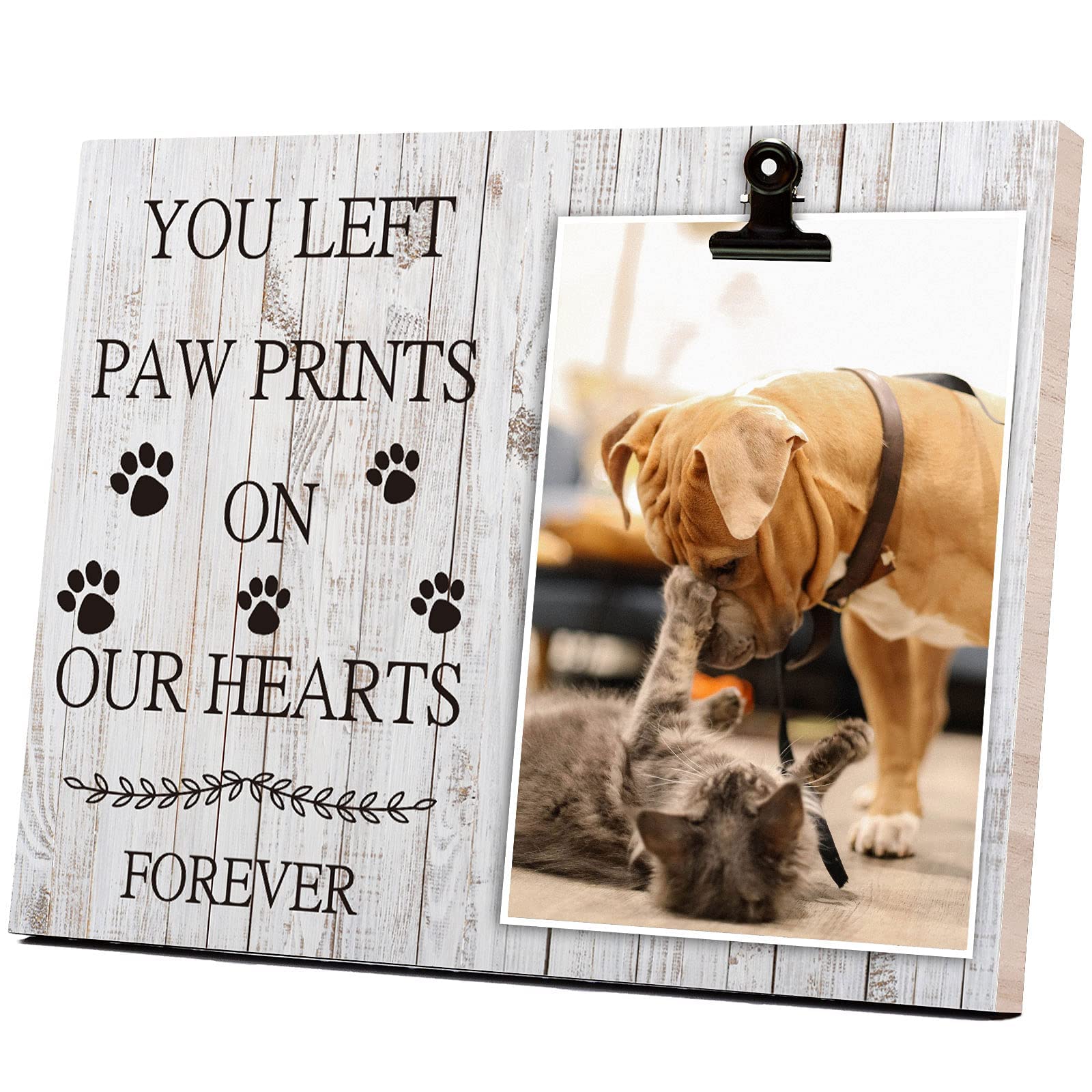 Kingnow Pet Picture Frame Cat Or Dog Frame 4X6 Memorial Pet Loss Picture Frame