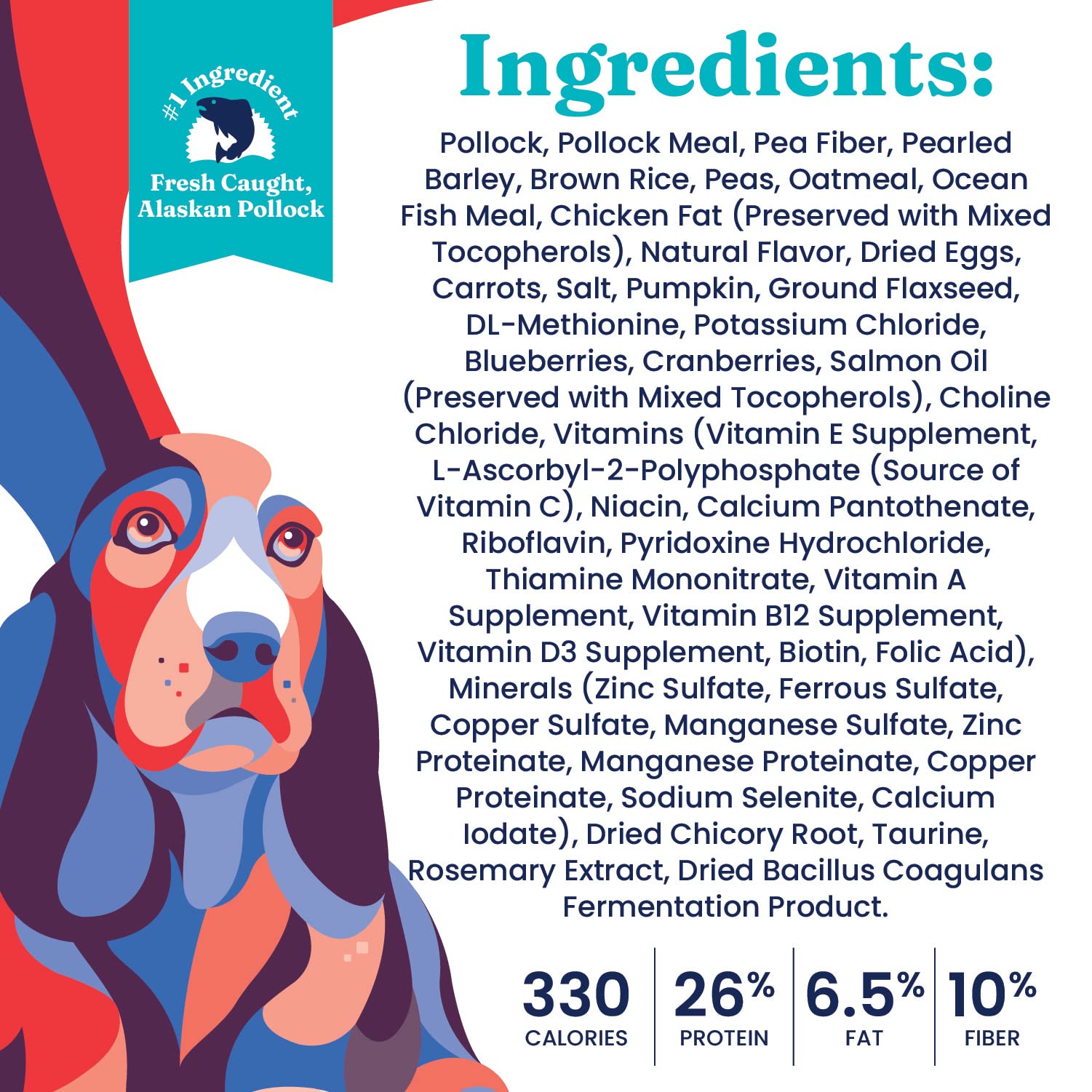 Solid Gold Healthy Weight Management Dry Dog Food for Adult & Senior Dogs - With Pollock, Whole Grain & Probiotics for Gut Healt