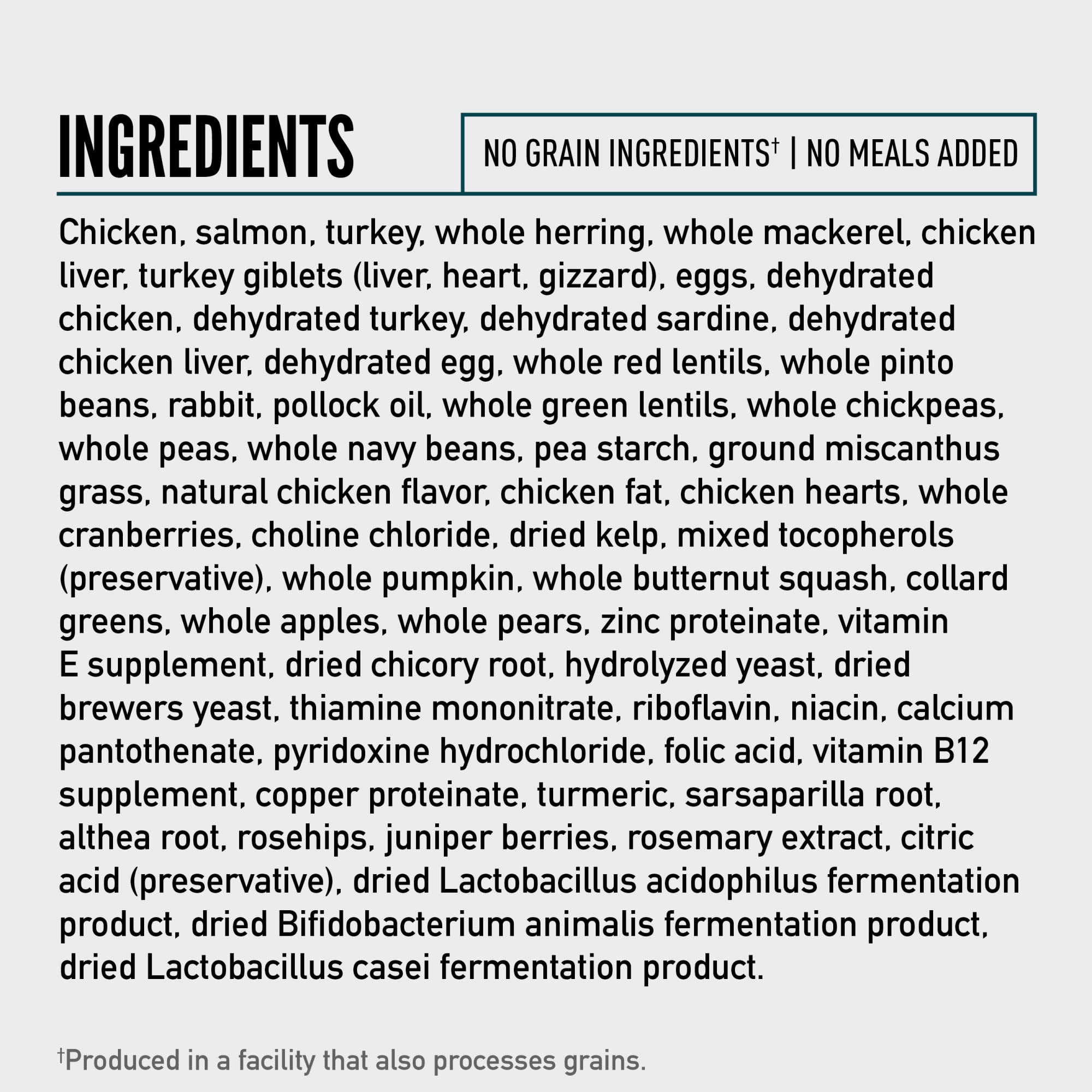 ORIJEN Guardian 8 Dry Cat Food, Grain Free Cat Food for Adult Cats, with Chicken, Salmon and Rabbit, 4lb