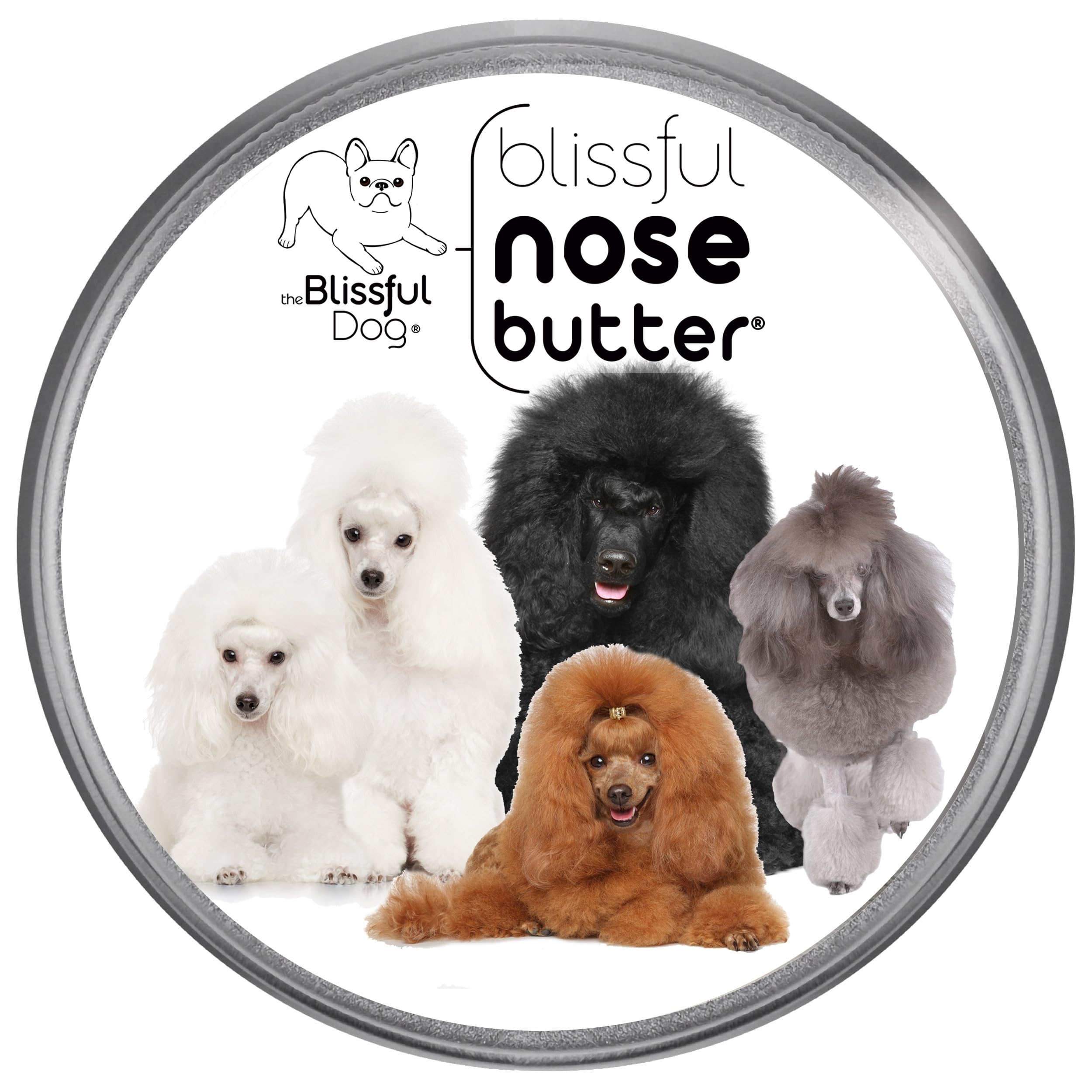 The Blissful Dog Poodle Unscented Nose Butter - Dog Nose Butter, 8 Ounce