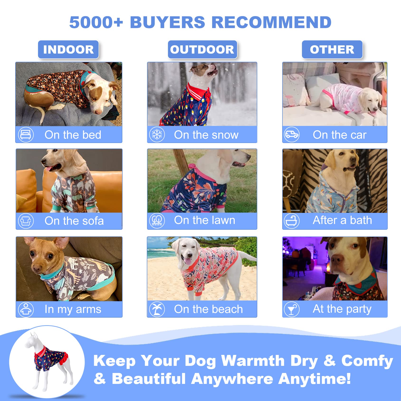 Lovinpet Dogs Jackets For Pitbull: Warm Flannel Fabric Flax Prints Tulips Navy Prints Dog Clothes, Update Fit Skin Friendly Swea