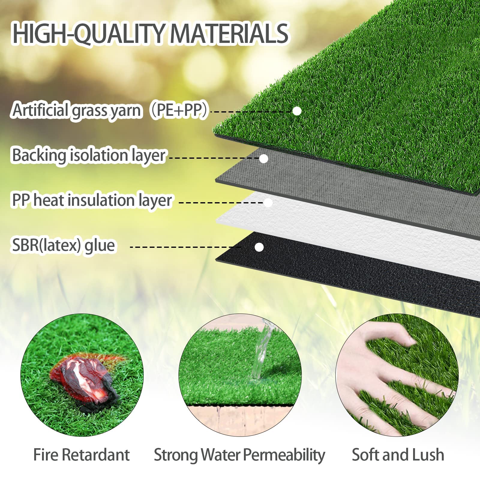 Goldouya 23 X 19 In Pet Potty Grass Mat With Tray, Complete Potty System For Indoor/Outdoor Puppy Training, Reusable Pet Litter Box Training Pads Is Easy To Clean Good And Use
