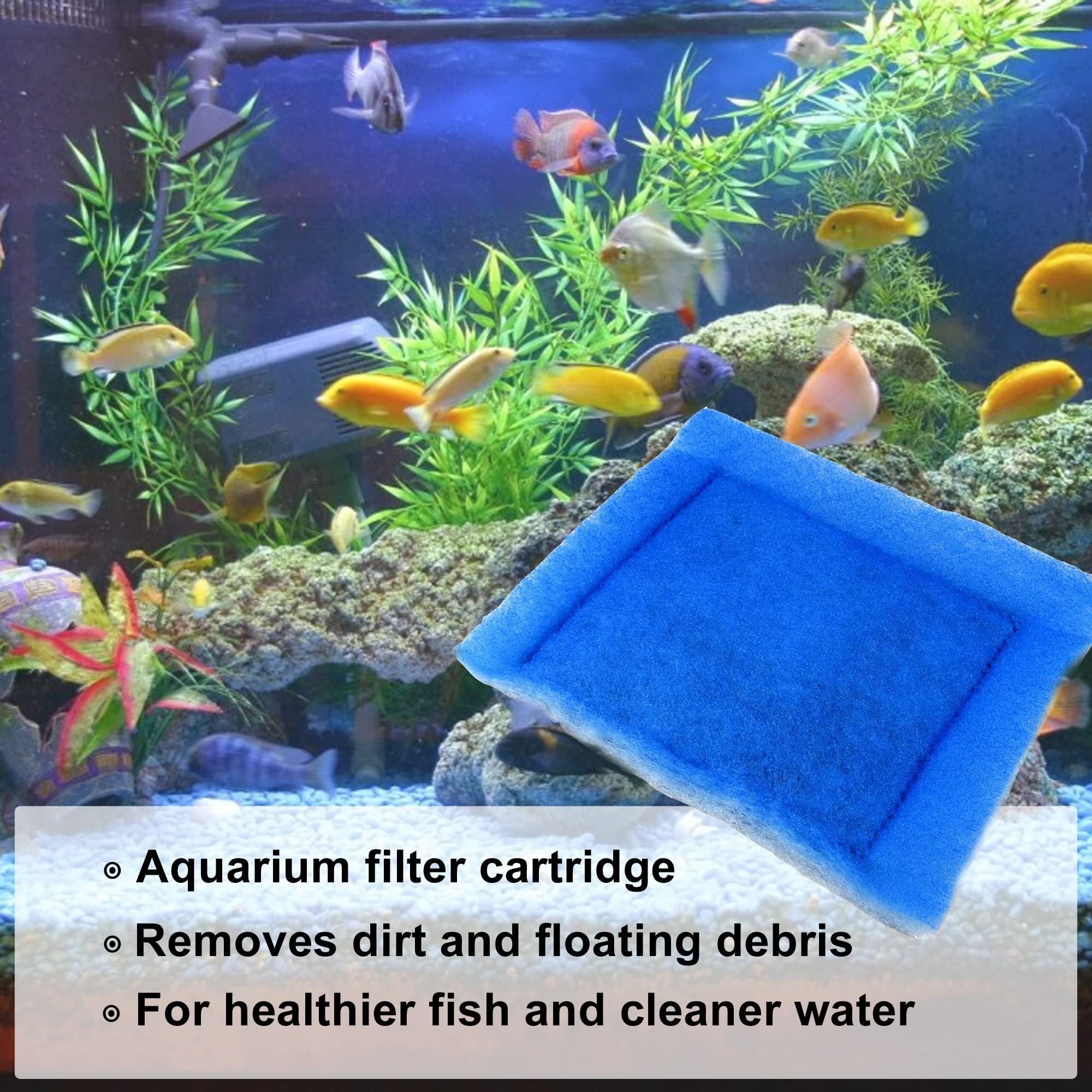 Hqrp 6-Pack Aquarium Filter Compatible With Aqua-Tech For Ez-Change # 3 Filter Cartridge Fits Aqua-Tech 20-40 And 30-60 Power Fi
