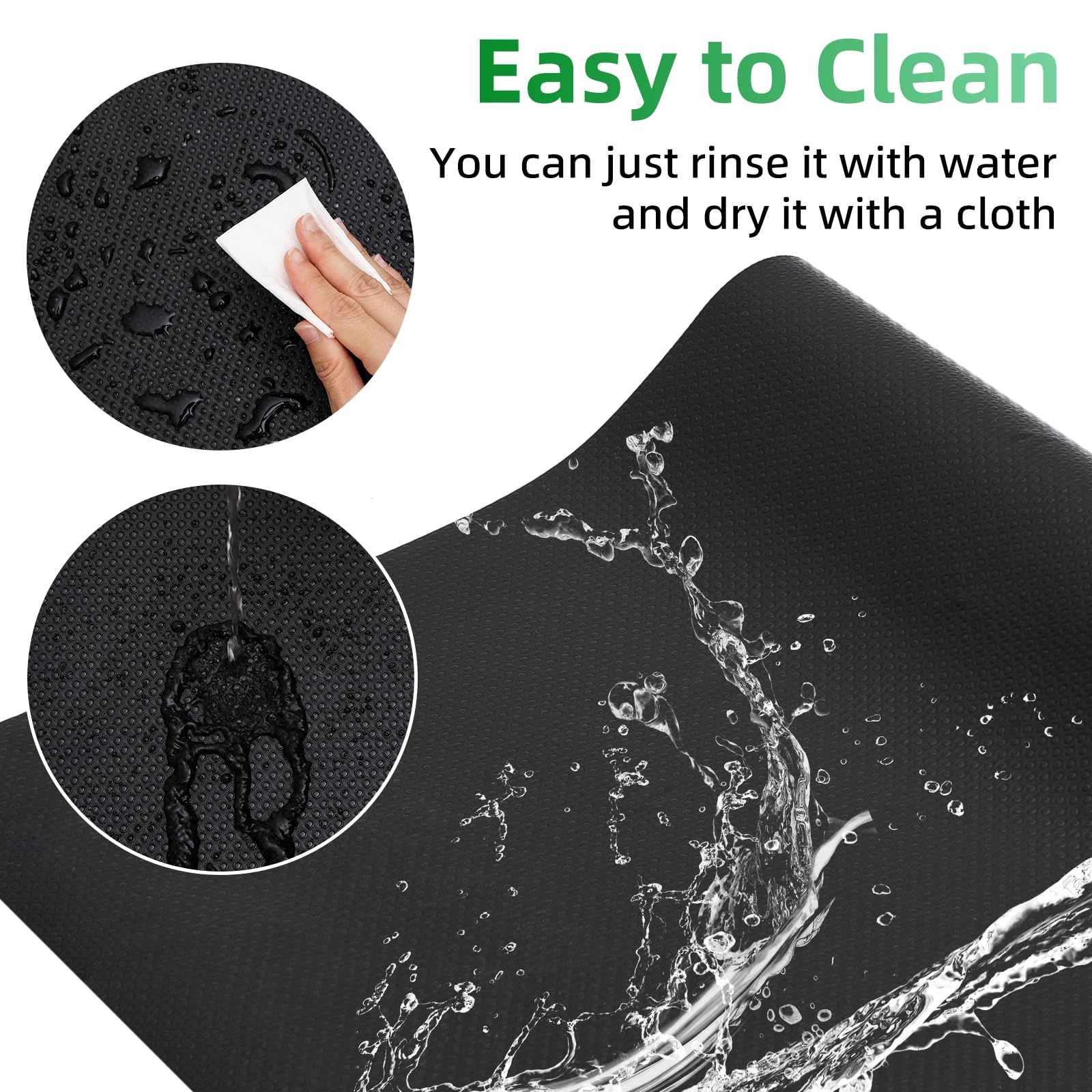 Bearded Dragon Tank Flooring, Reptile Tank Mat for Leopard Gecko, Snake, Lizard and Tortoise, Reptile Carpet Floor Liner for Liz