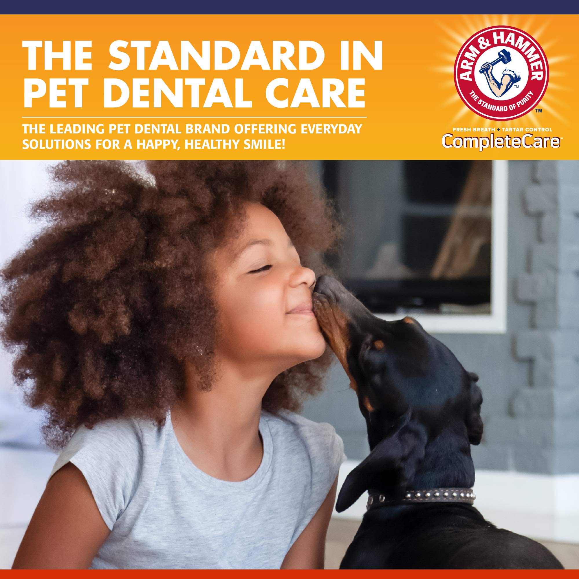 Arm & Hammer Dog Dental Kit - Enzymatic Dog Toothpaste 2.5 oz Chicken Flavor - Dog Toothbrush & Finger Brush - Tartar & Gum Clea