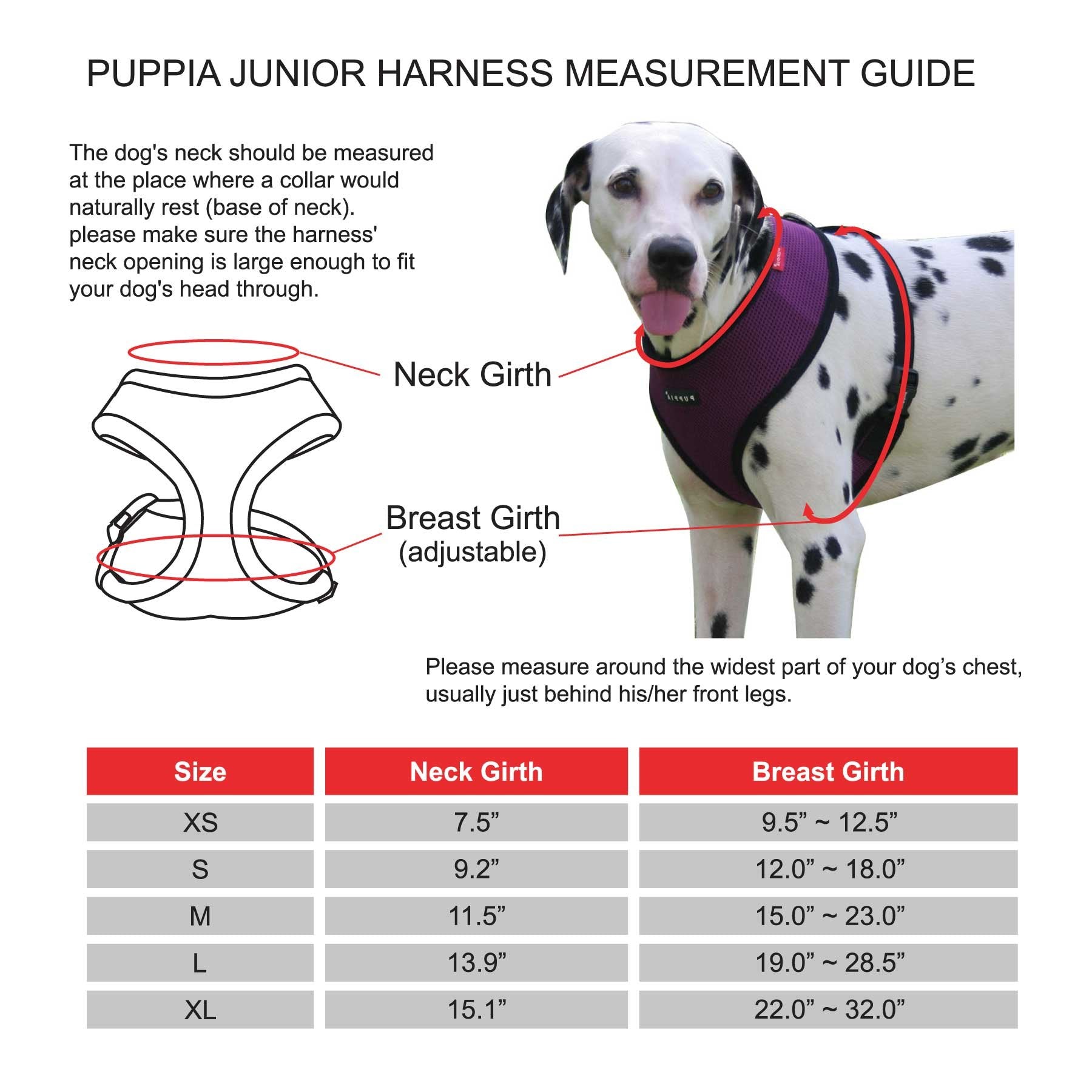 Puppia Junior Over-The-Head Dog Harness Checkered Pattern No Choke No Pull Adjustable Chest Belt Walking Training For Small And Medium Dog, X-Small, Black