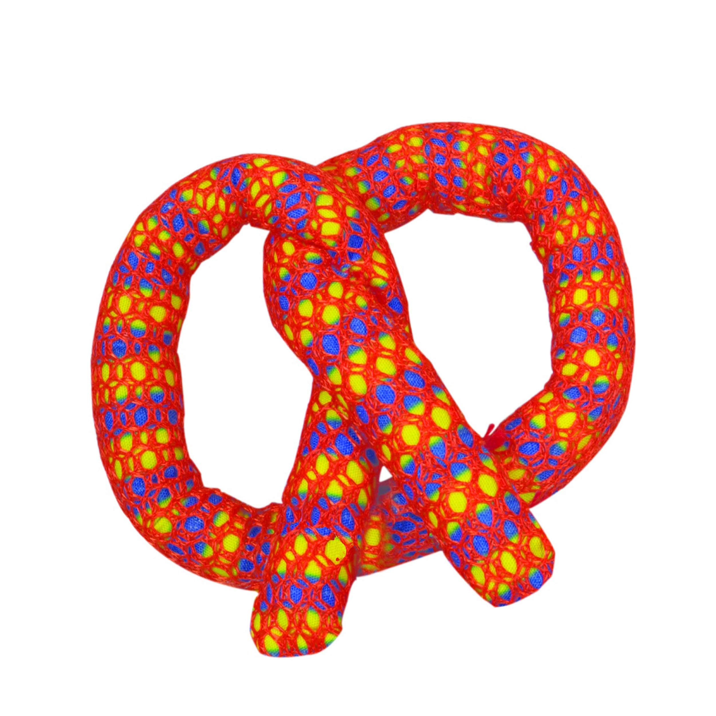 Catnip Plaque Away Pretzel Dental Cat Chew Catnip Toy, Orange