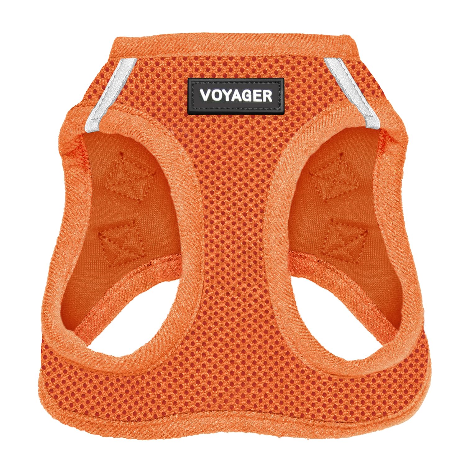 Voyager Step-In Air Dog Harness - All Weather Mesh Step In Vest Harness For Small And Medium Dogs And Cats By Best Pet Supplies - Harness (Orange), S (Chest: 14.5-16')