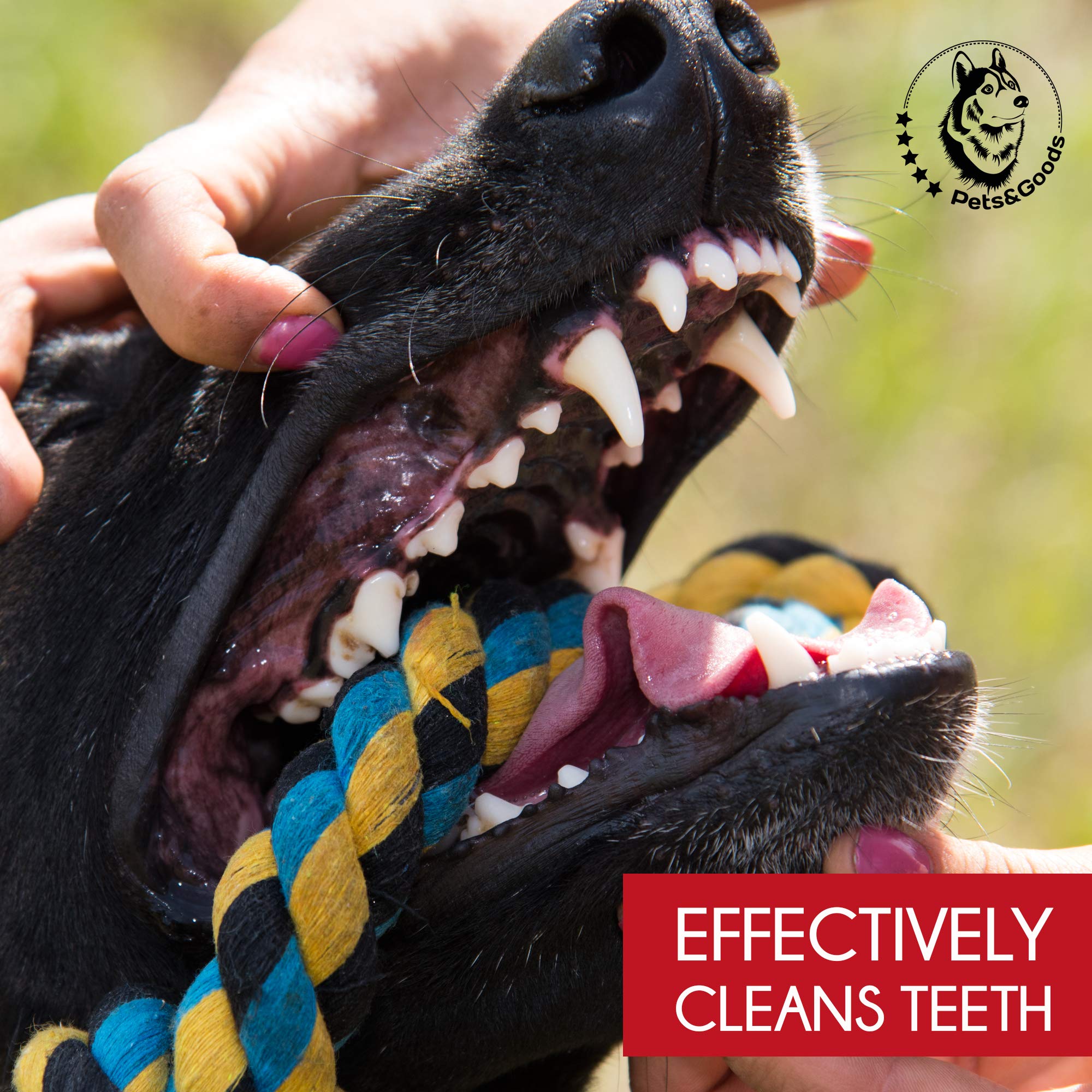 Dog Toys For Aggressive Chewers - Large Dog Toys - 3 Nearly Indestructible Chewing Ropes - Durable Heavy Duty Dental Chew Toys F