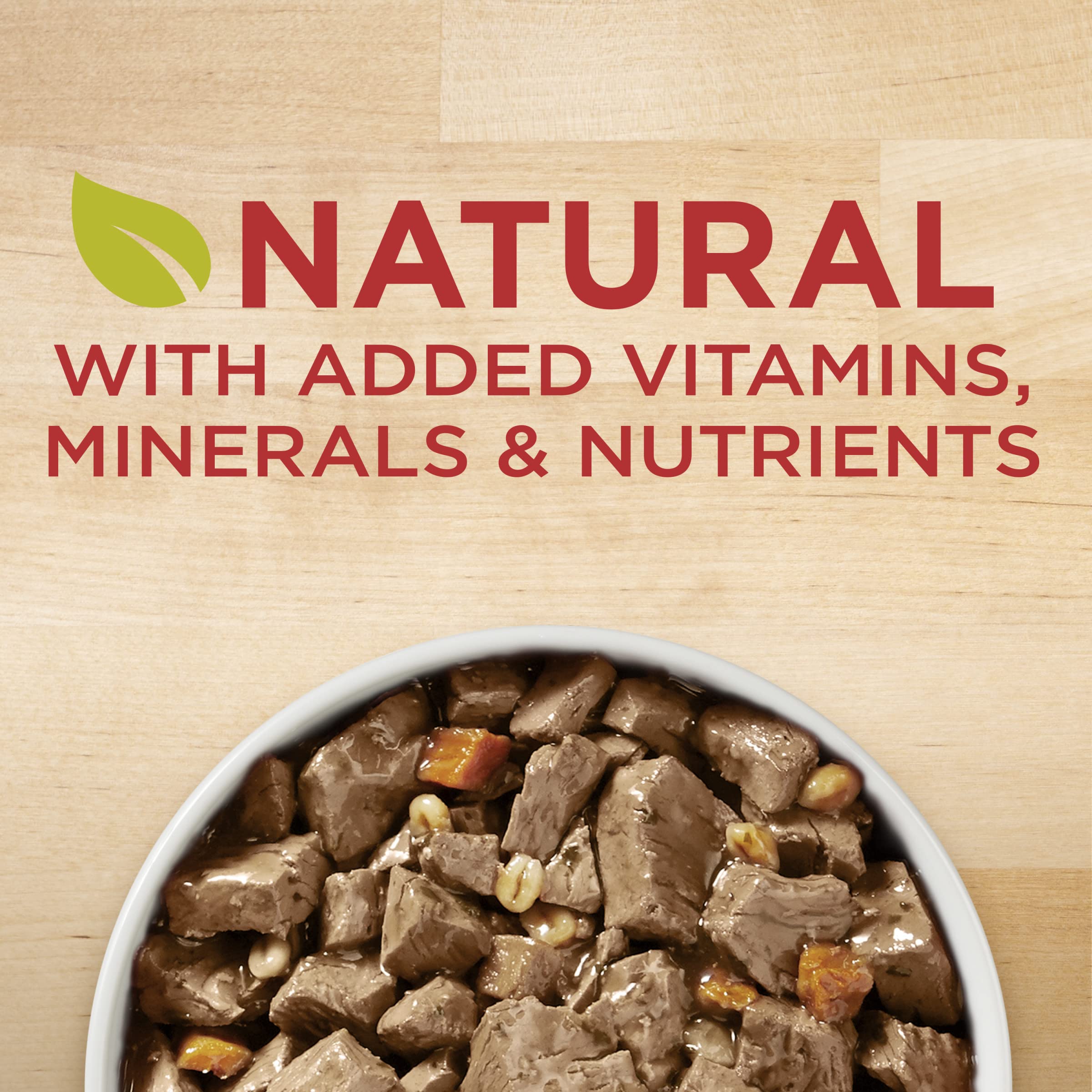Purina ONE Natural Wet Dog Food Gravy, Tender Cuts in Gravy Beef and Barley Entr  e - 13 Ounce (Pack of 12)