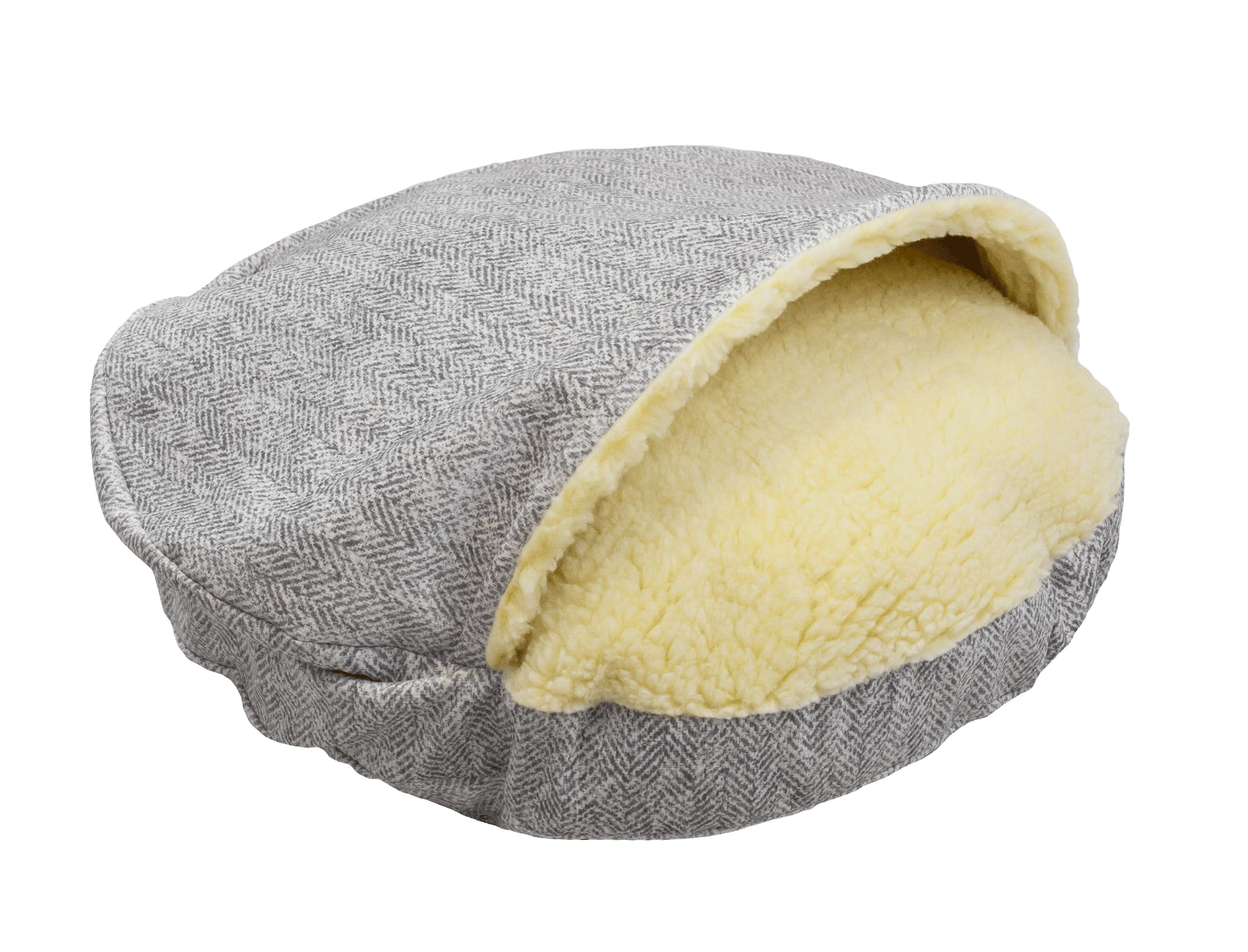 Snoozer Luxury Microsuede Cozy Cave Pet Bed, Show Dog Collection, Large, Palmer Dove
