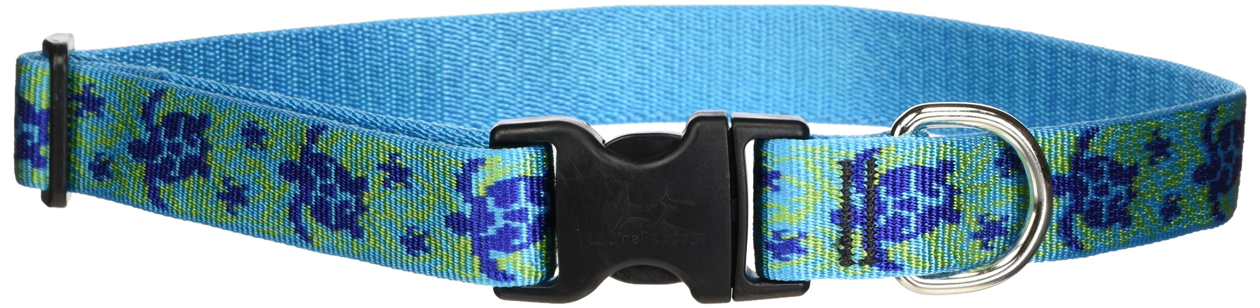 Lupinepet Originals 1'' Turtle Reef 16-28'' Adjustable Collar For Large Dogs