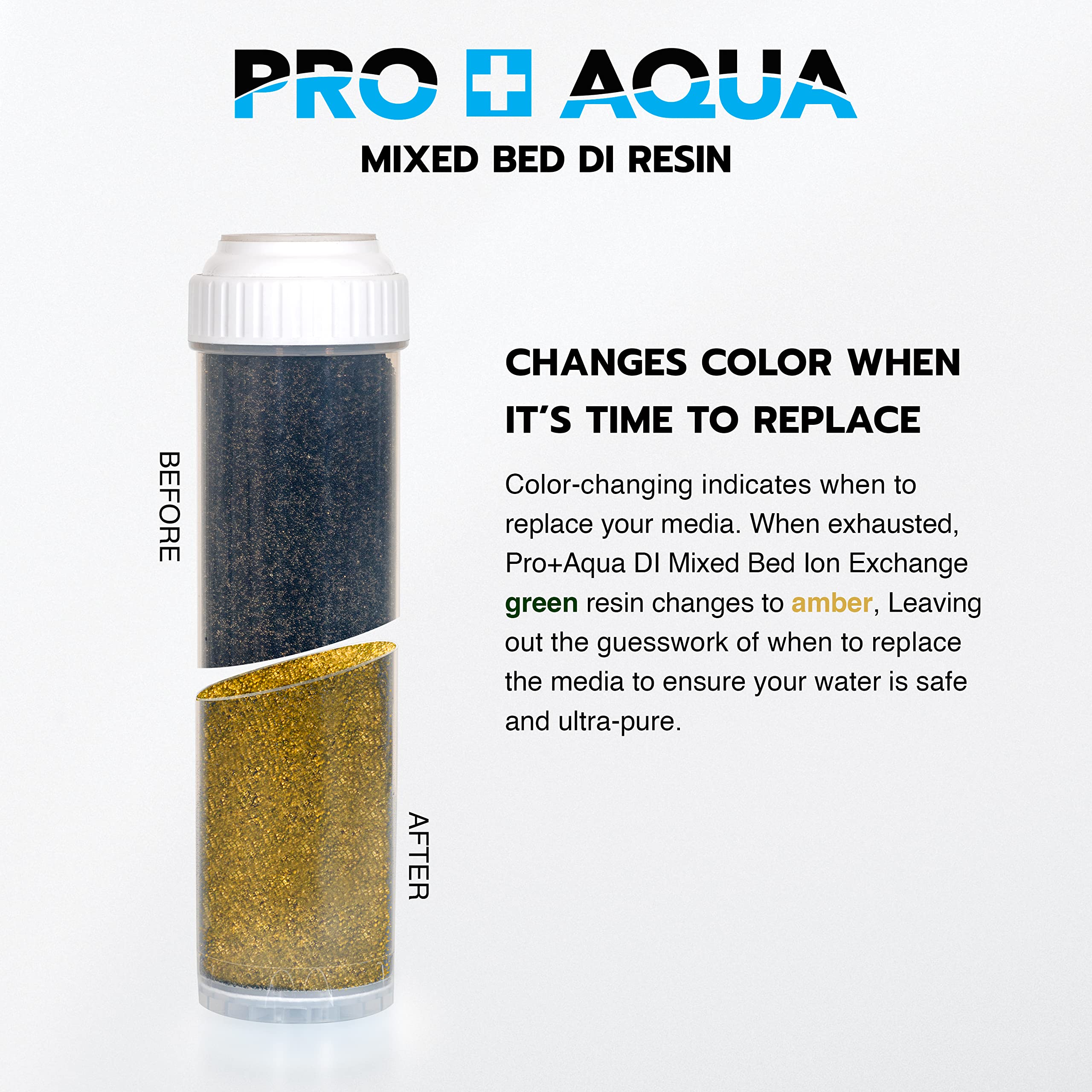 Di Resin Replacement Refill Deionization Color Changing Premium Grade, Tds Filtration, Aquariums, Spot Free Rinse, 6L