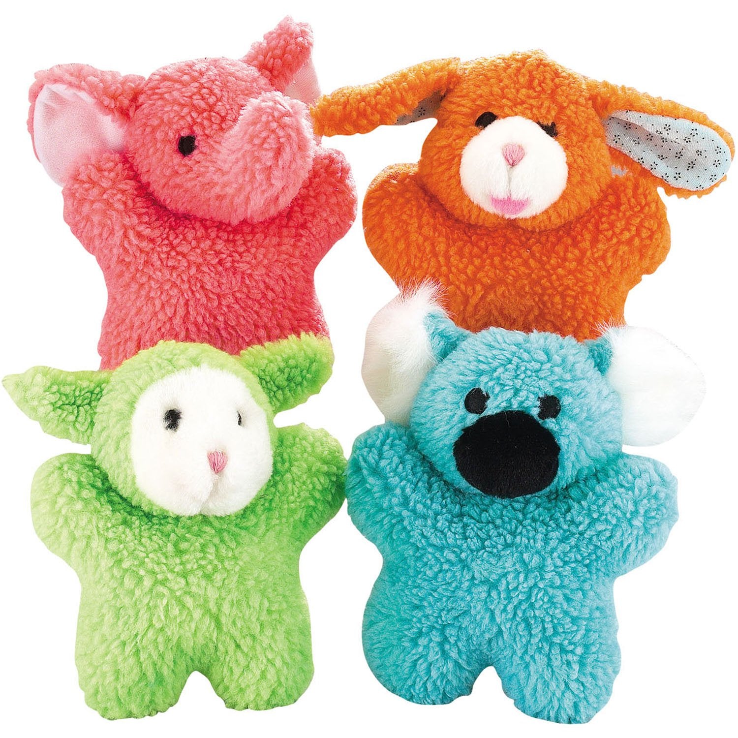 Zanies Cuddly Berber Baby Lamb Dog Toys, Green 8-Inch