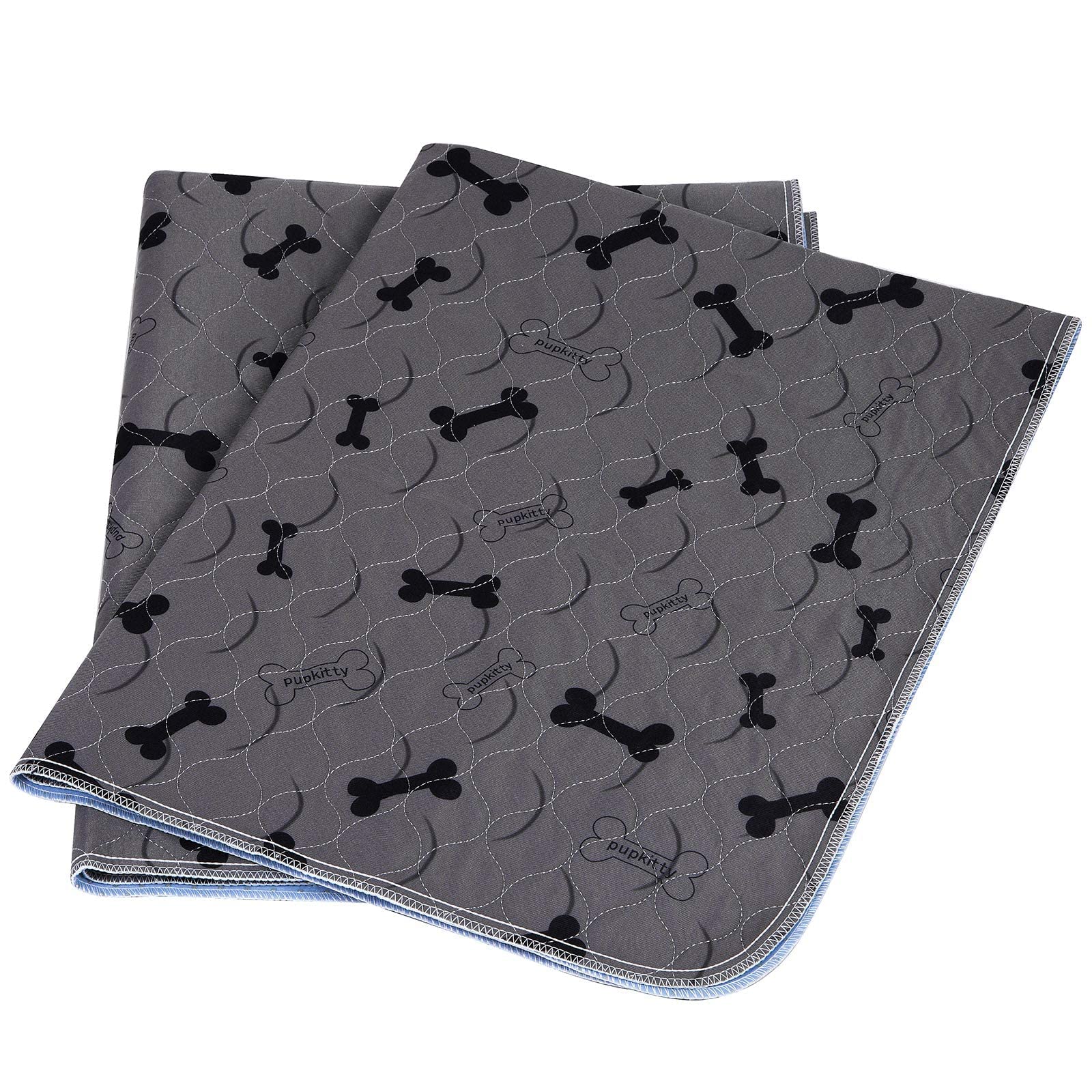 Washable Dog Pee Pads With Free Grooming Gloves,Non Slip Dog Mats With Great Urine Absorption,Reusable Puppy Pee Pads For Whelpi