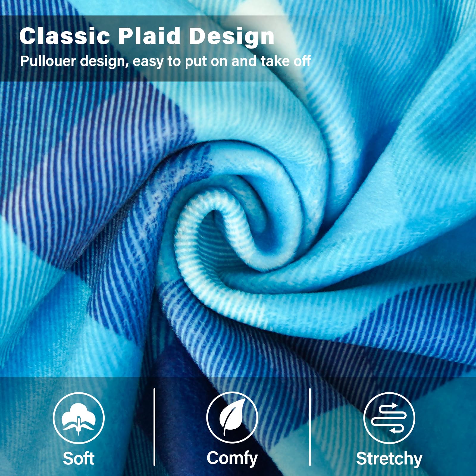 Kyeese Dog Pajamas Velvet Doggie Jammies Comfy Pet Clothes Lightweight Pjs Plaid Dog Pajamas For Small Dogs Boy Girl Soft Coat S