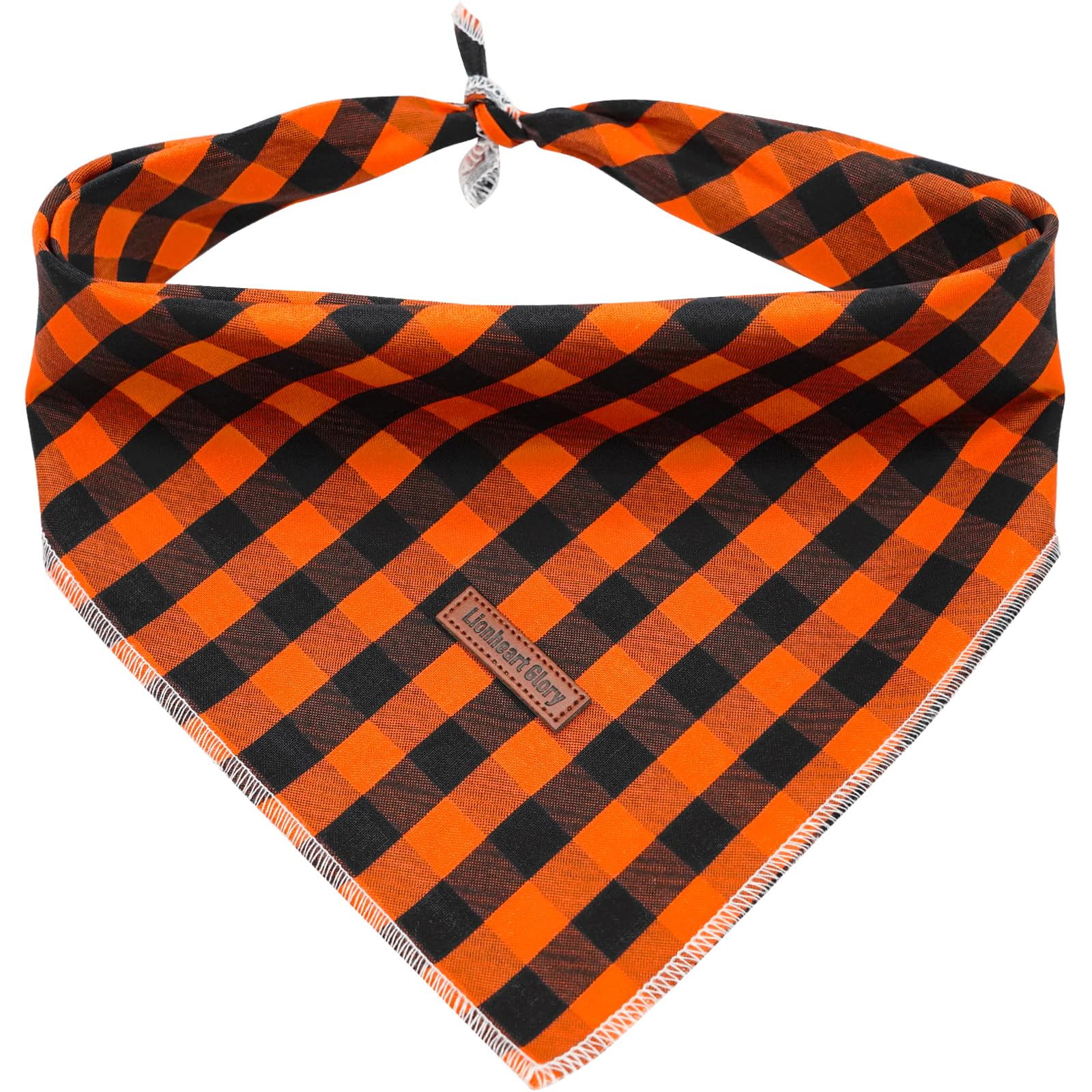 Lionheart Glory Dog Bandana 1 Pack Washable Soft Dog Scarf, Fall Bib Scarf Boy Girl Bandana Square Halloween Dog Bandanas For Small Medium Large Dog Puppy