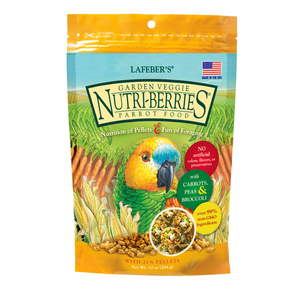 Lafeber'S Gourmet Garden Veggie Nutri-Berries For Parrots 10 Oz Bag