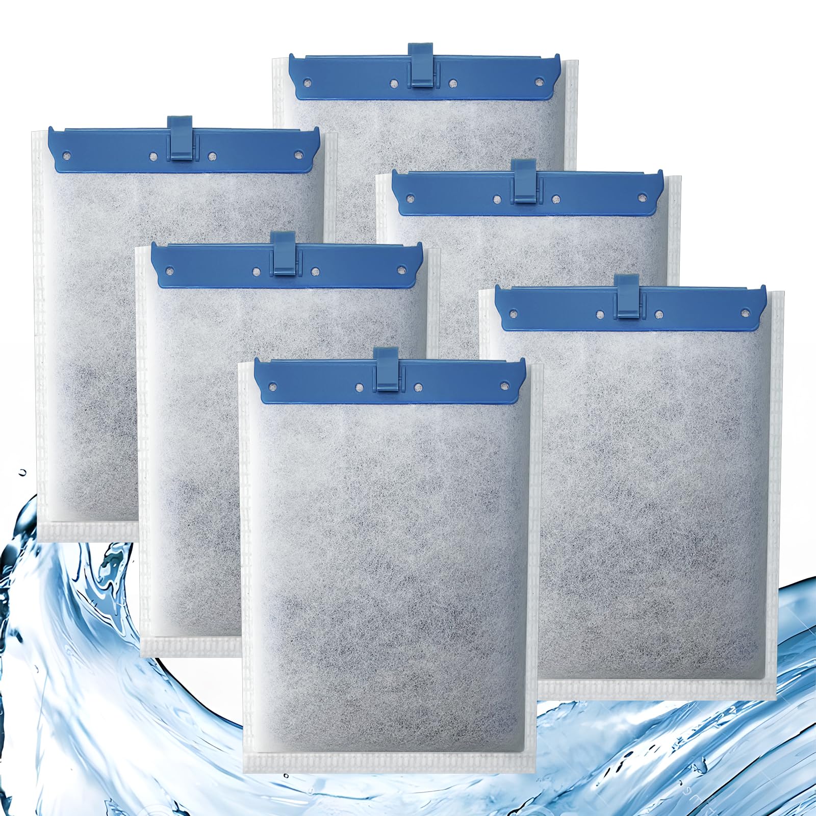 6 Pack Filter Cartridge Compatible With Whisper Bio-Bag Filters, Large Aquarium Filter Cartridges Compatible Replacement With Wh