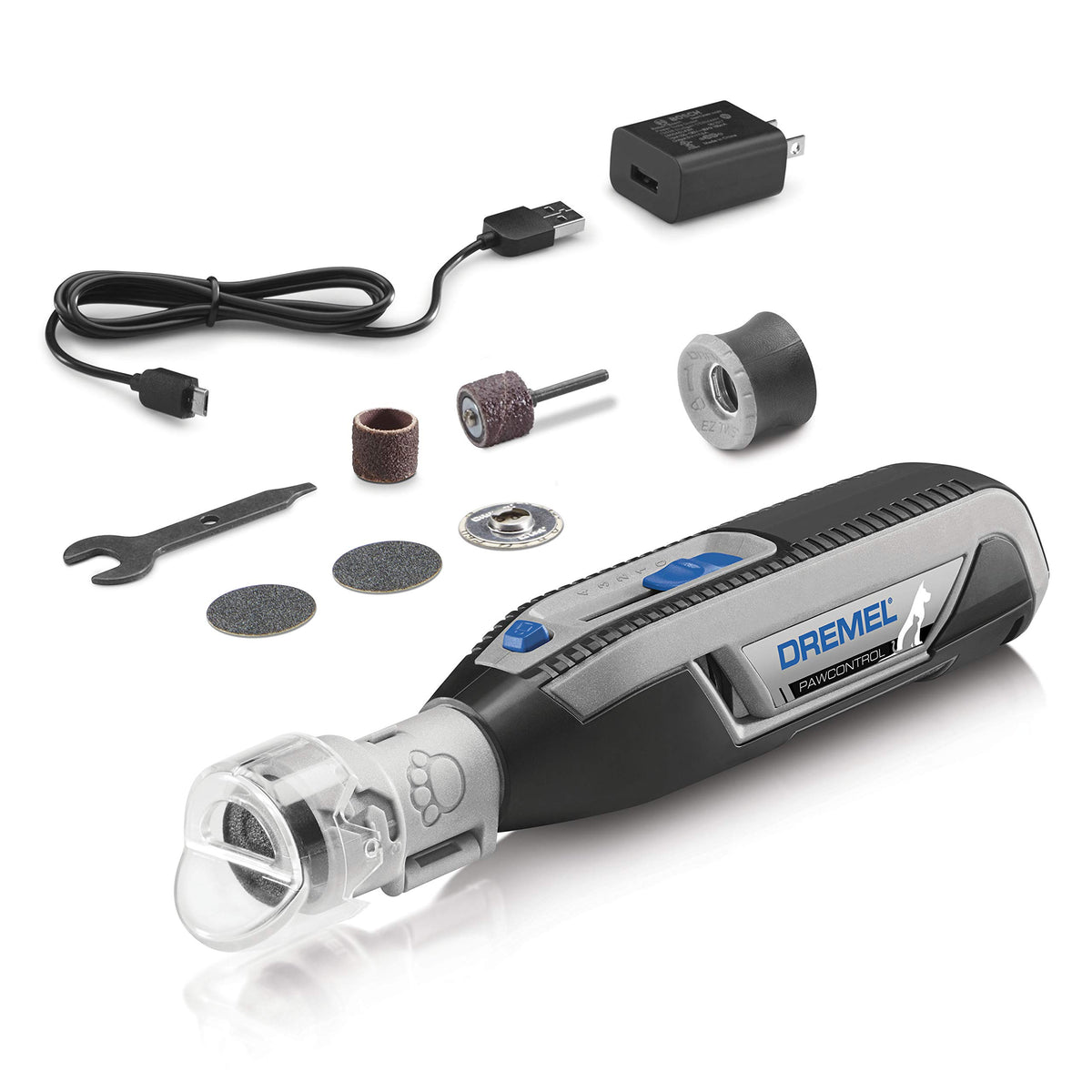 Dremel Pawcontrol 7760-Pgk Dog Nail Grinder And Trimmer - Cordless & Rechargeable Pet Grooming Tool Kit - Safe And Humane For Dogs, Cats, And Small Animals