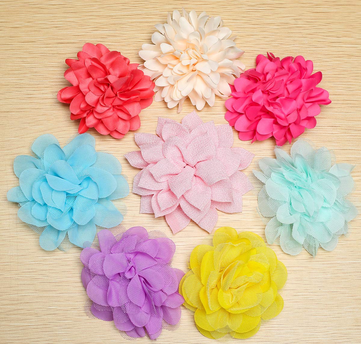 Boombone Dog Collar Flowers Accessory,Pack Of 8 Flower Charms Sliders For Dog Collars