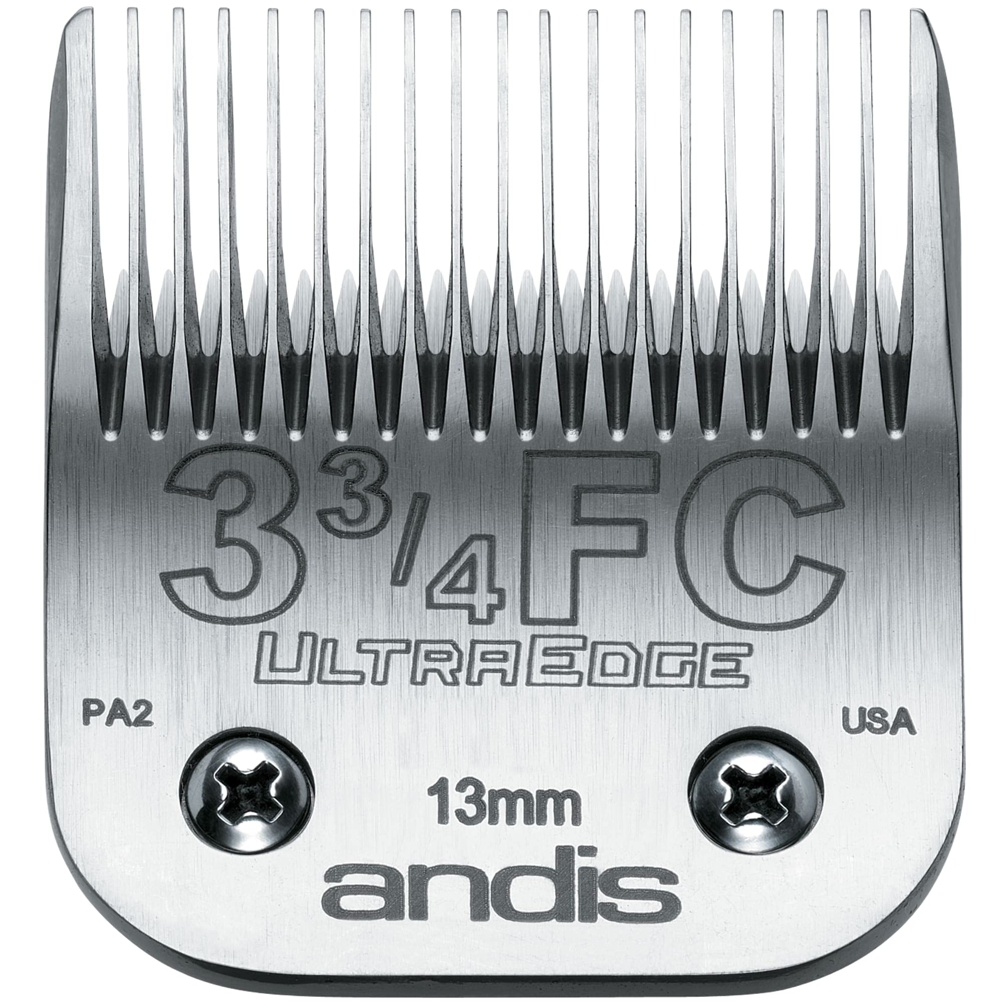 Andis Carbon-Infused Steel Ultraedge Dog Clipper Blade, Size-3-3/4 Fc, 1/2-Inch Cut Length (64135)
