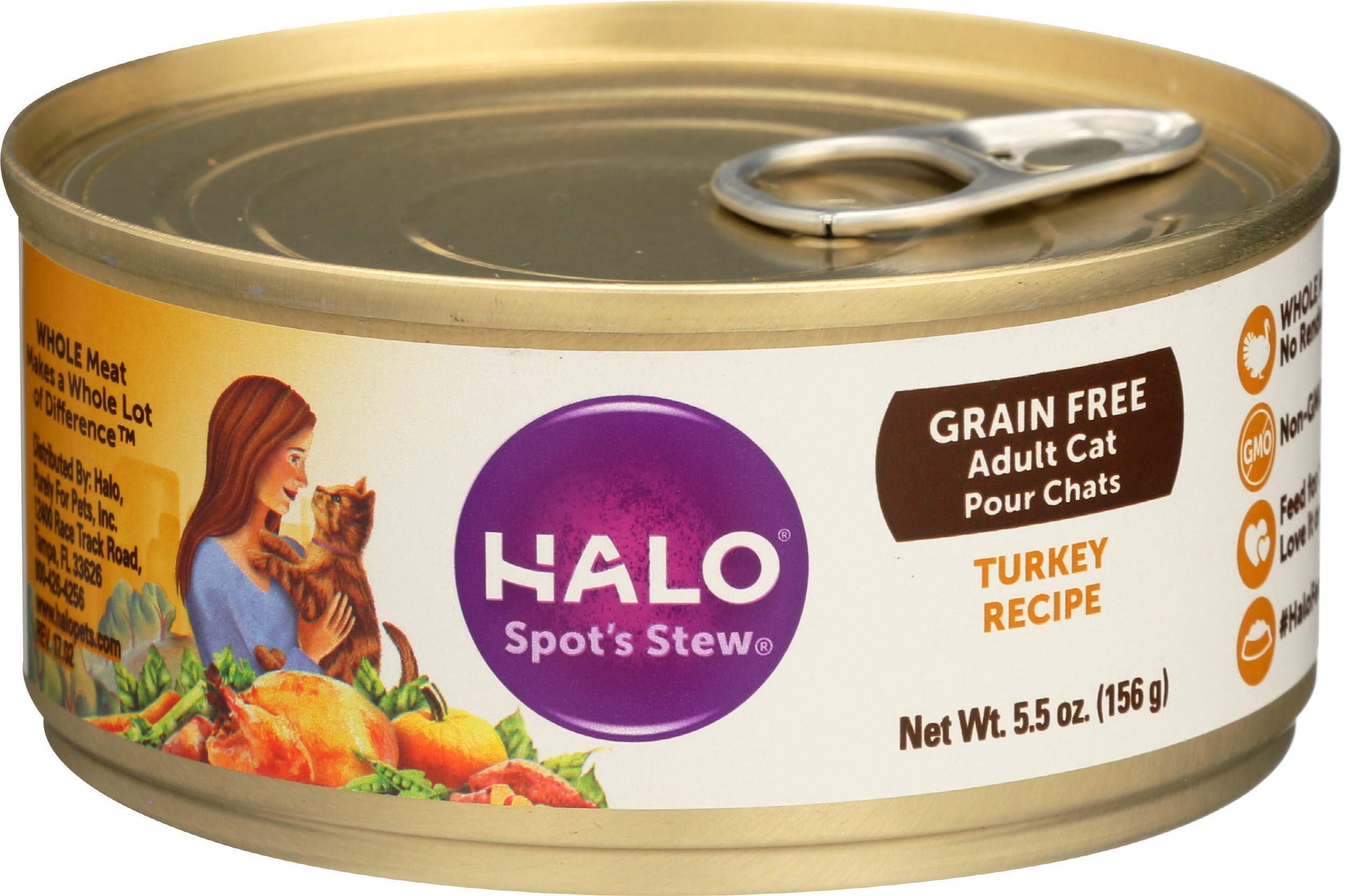 Halo SpotS Stew Wholesome Turkey Food, 8.25 Lb./5.5 Oz.