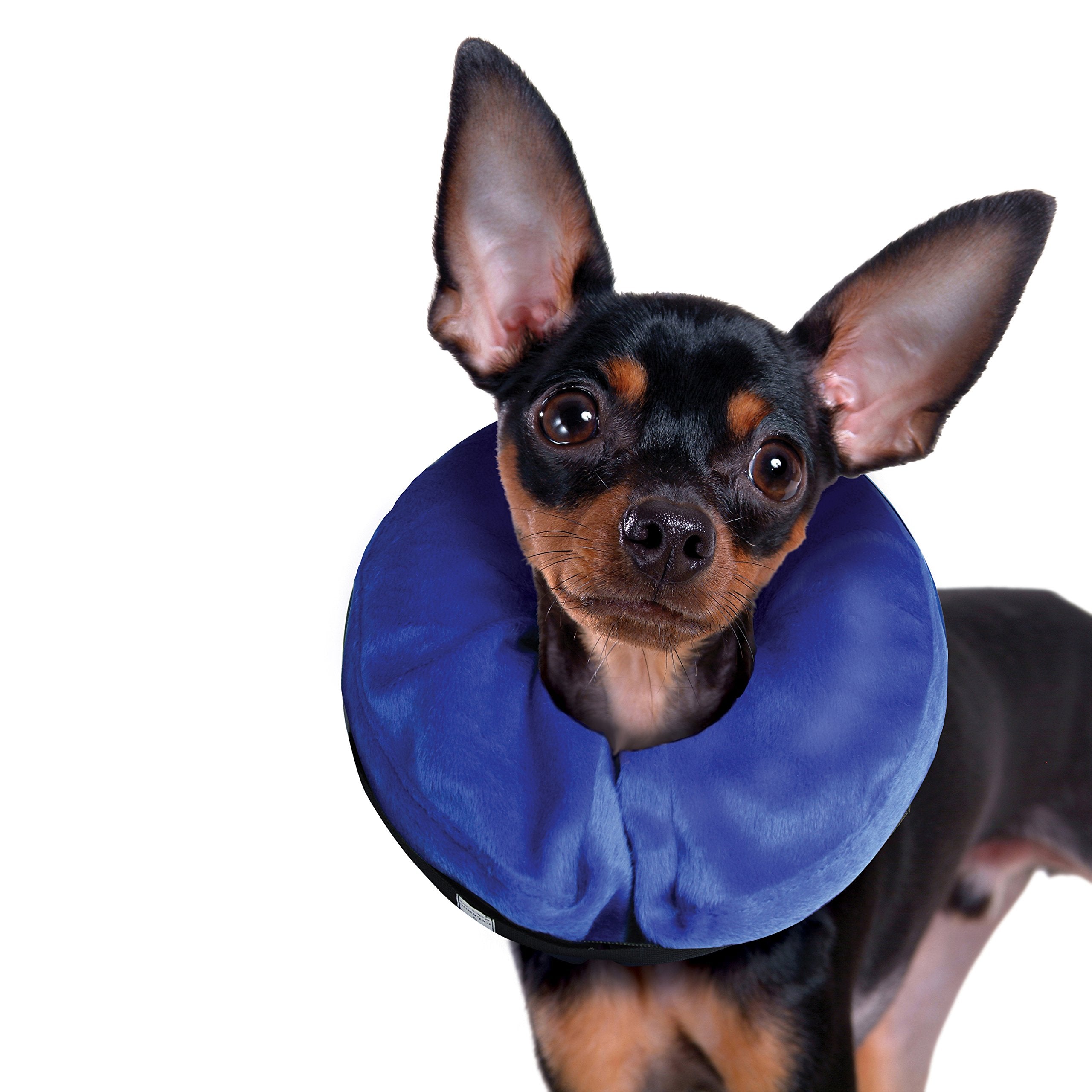 KONG - Cloud Collar - Plush, Inflatable E-Collar - For Injuries, Rashes and Post Surgery Recovery - For Extra Small Dogs/Cats