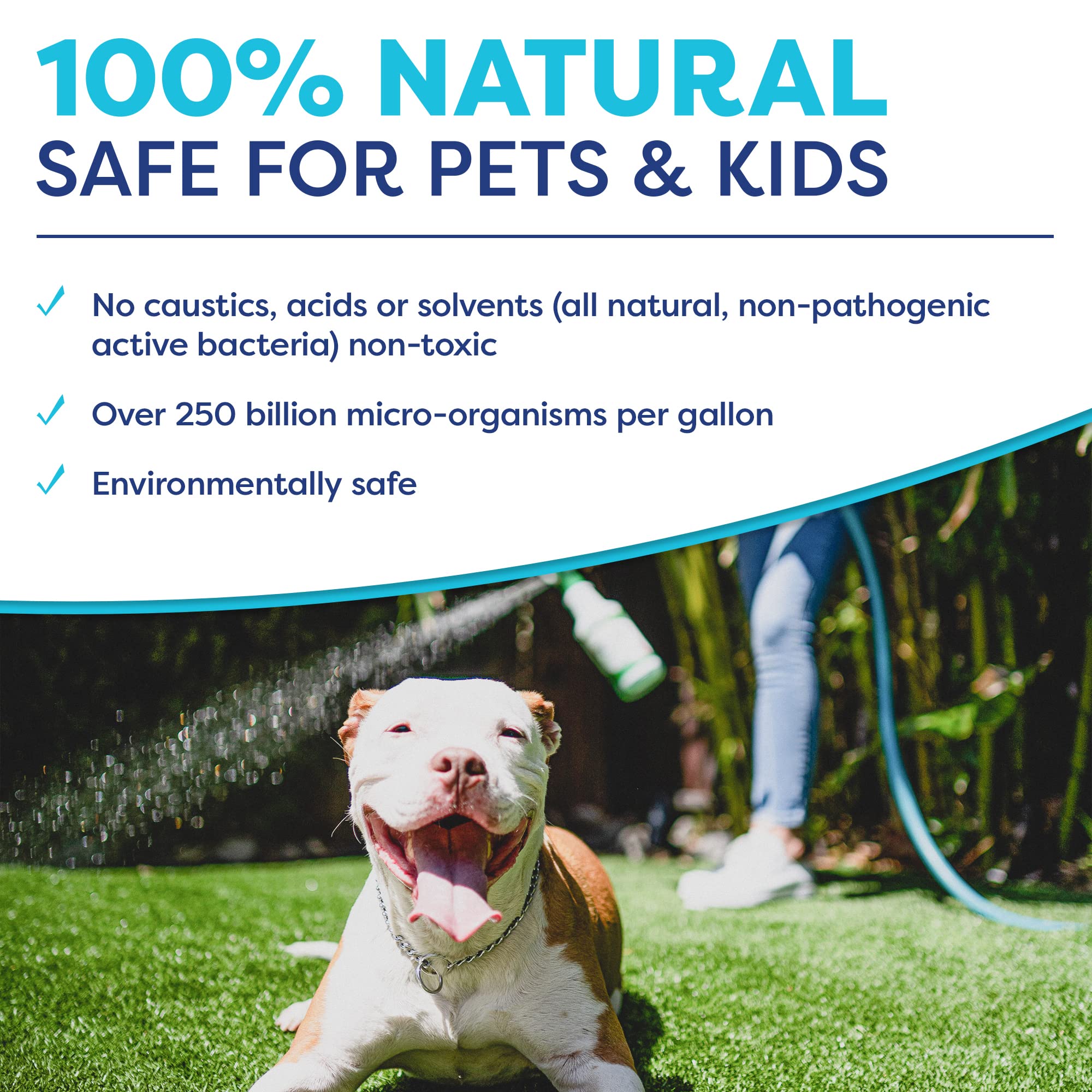 Zeofill Pe-51 Pet Odor Eliminator – Urine Odor Neutralizer With Max Flow Garden Hose Spray Nozzle | Pet, Turf & Yard Smell Remover | Cat & Dog Pee Deodorizer Spray | All Natural Enzymes | 32Oz Bottle