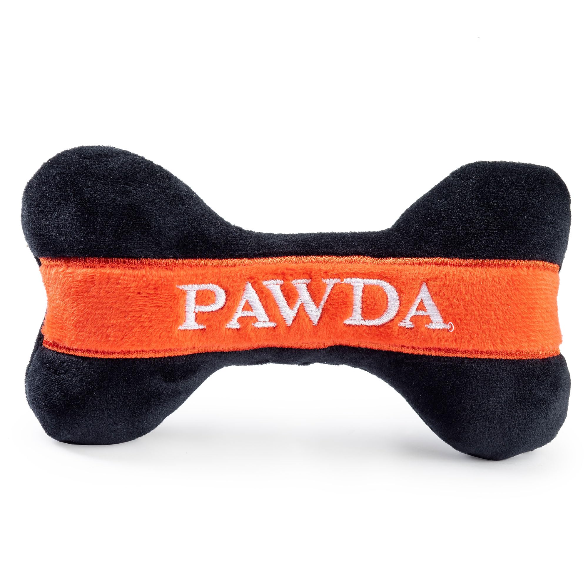 Haute Diggity Dog Pawda Bone, Plush Designer Dog Toys with Interactive Squeaker, Stimulating Pet Enrichment, Machine-Washable & 